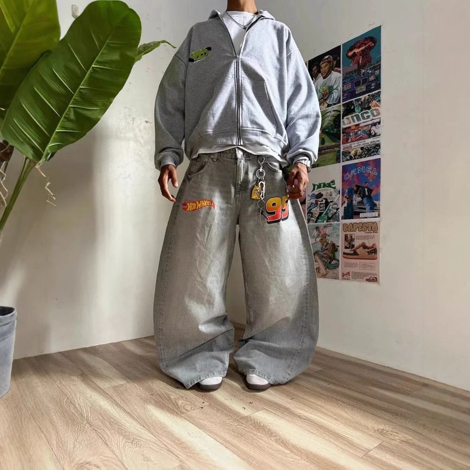 Japanese Brand Vintage high street hip-hop y2k jeans Size US 34 / EU 50 - 2 Thumbnail