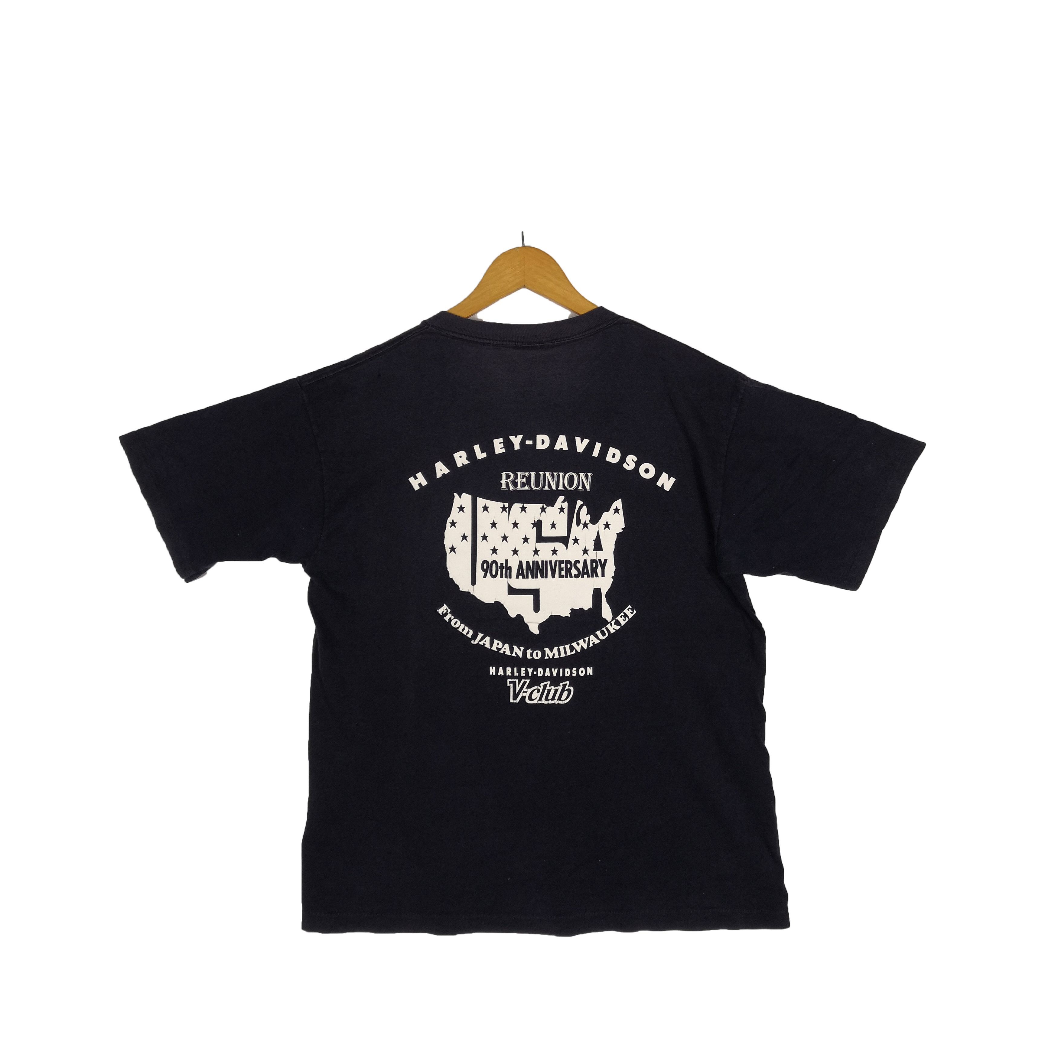 Vintage Harley Davidson Reunion T-shirt 90th Anniversary
