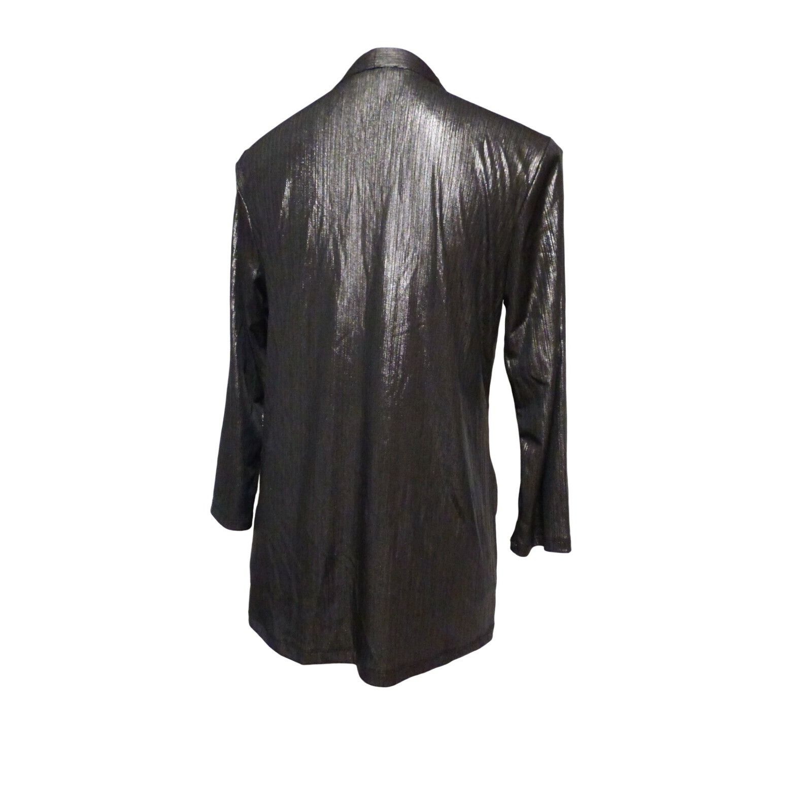 Alfani Alfani Metallic Twist-Front Top, Gunmetali, Size M Size M / US 6-8 / IT 42-44 - 5 Thumbnail
