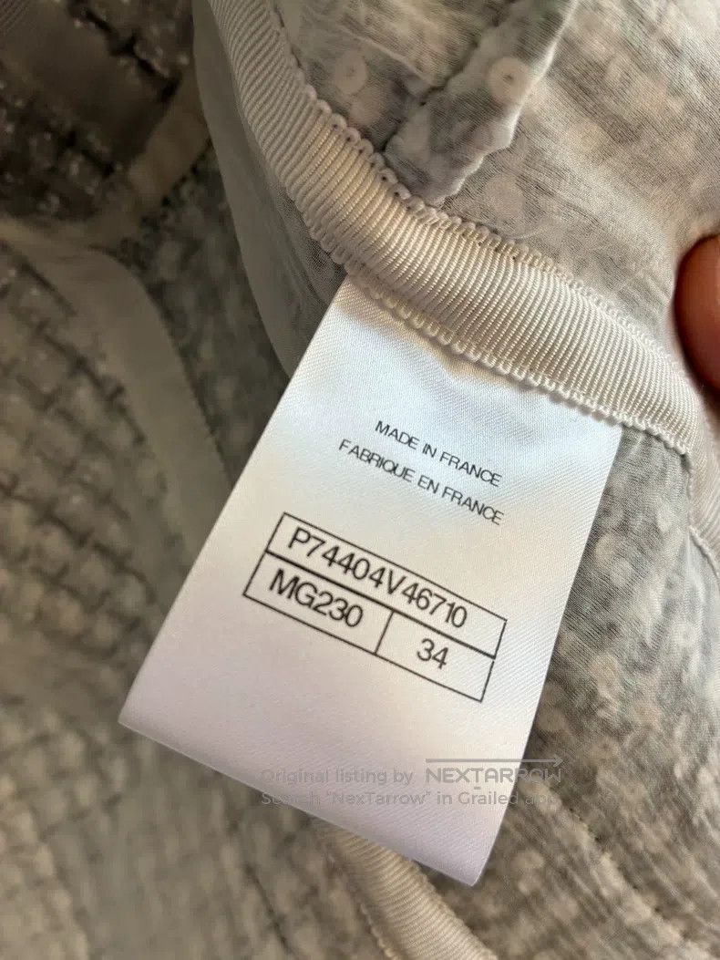 Chanel Chanel 23P Kwon Zhilong's same silver-gray sequin jacket Size XXS / US 00 / IT 34 - 6 Thumbnail