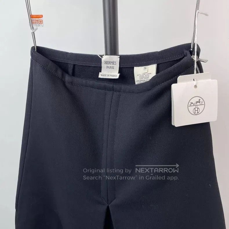 Hermes Hermes Cotton Skirt, Black Size 24" / US 00 / IT 34 - 2 Thumbnail