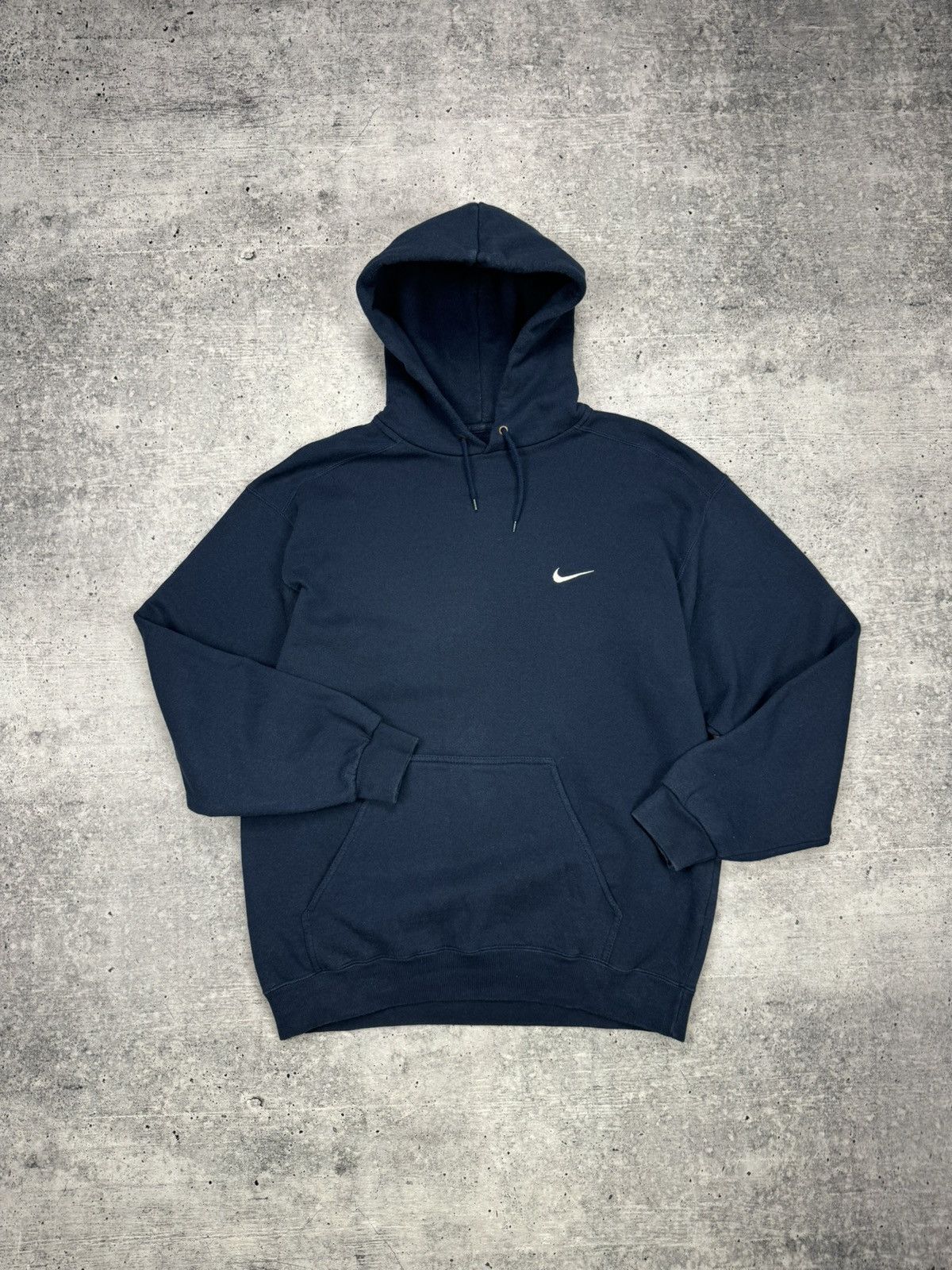 Nike × Vintage Vintage Nike 90’s Y2K Style Swoosh Logo Drill Knit Hoodie Size US L / EU 52-54 / 3 - 2 Thumbnail