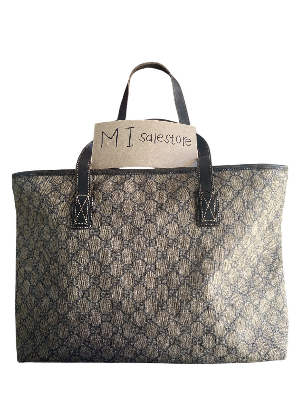 Balenciaga × Gucci GUCCI GG supreme canvas tote bag Authentic Size ONE SIZE - 6 Thumbnail