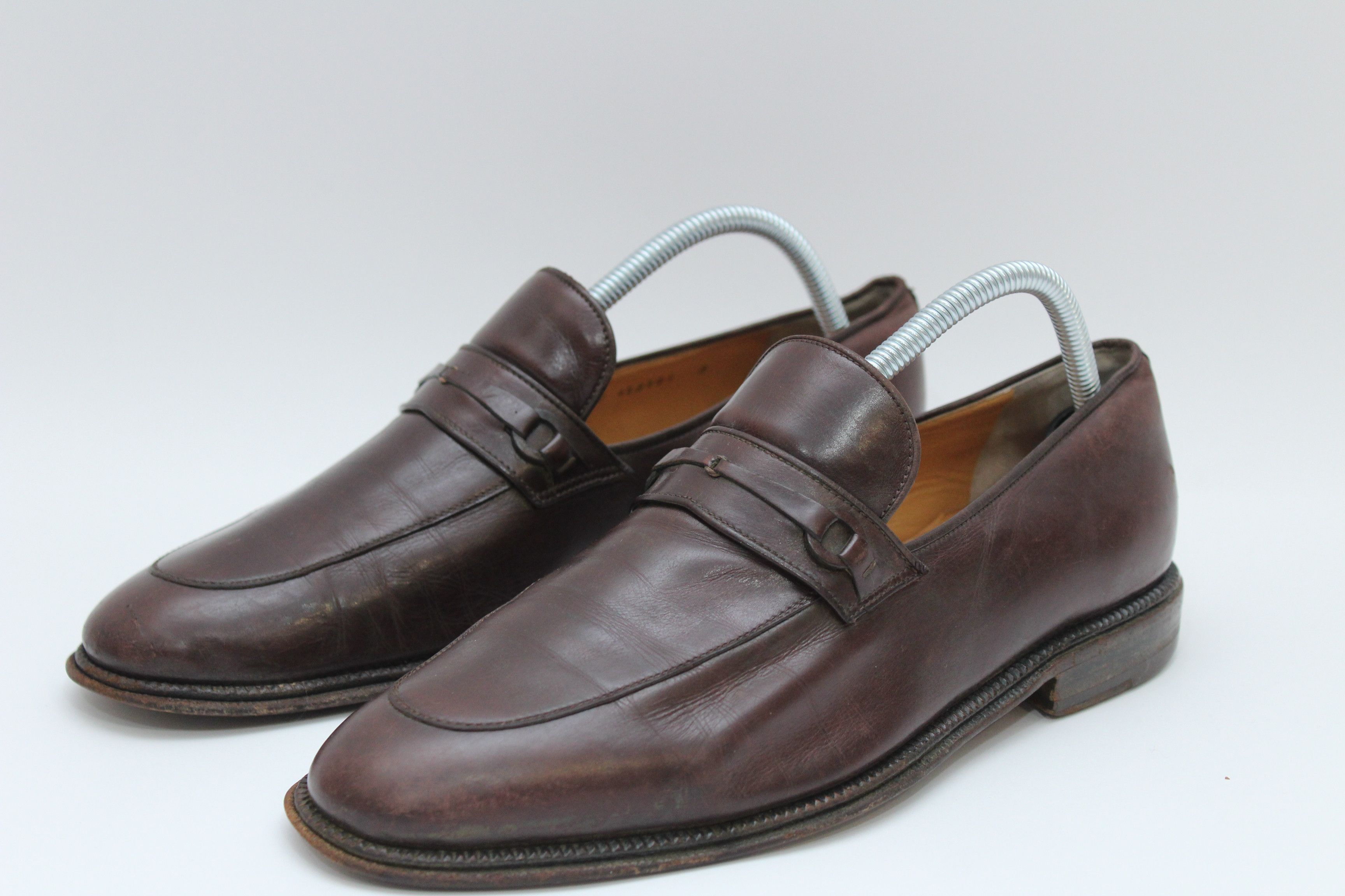 image of Hype x Italian Designers Tanino Crispi Leather Shoes Mens Size 8 Made In Italy in Brown