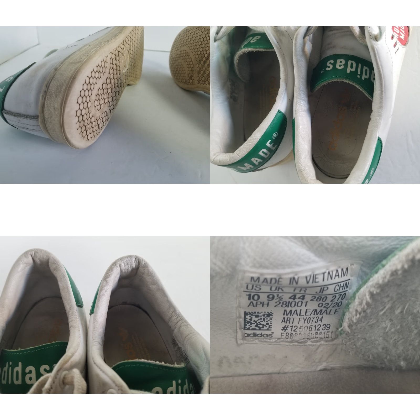 Adidas Adidas Human Made Collaboration Sneakers White Green Men's Size 10 Size US 10 / EU 43 - 9 Thumbnail