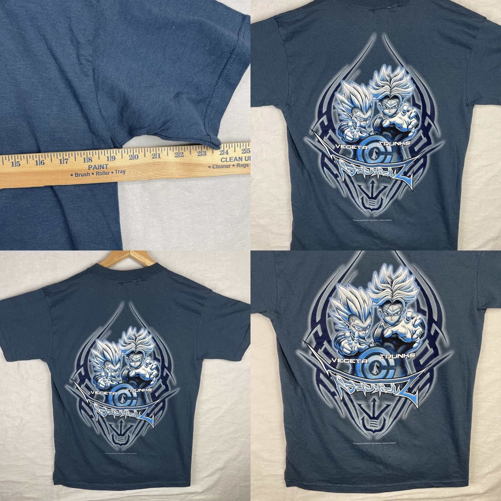 Vintage VINTAGE Dragon Ball Z Shirt Mens Small Blue Vegeta Trunks Sayian Bird Studio Logo Graphic Print Crew Neck Short Sleeve Cotton White? Size US S / EU 44-46 / 1 - 9 Thumbnail