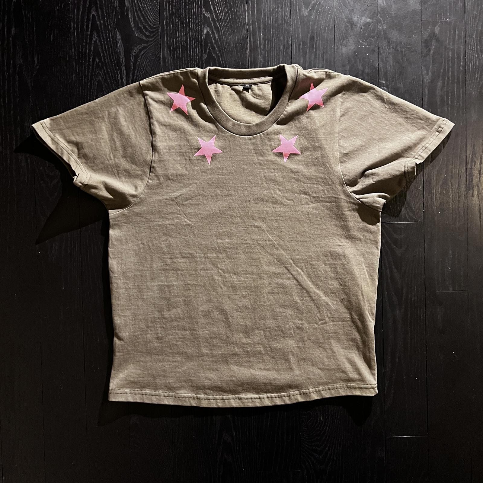 Other wastrre Star T-shirt Olive/Pink Size US M / EU 48-50 / 2 - 1 Thumbnail