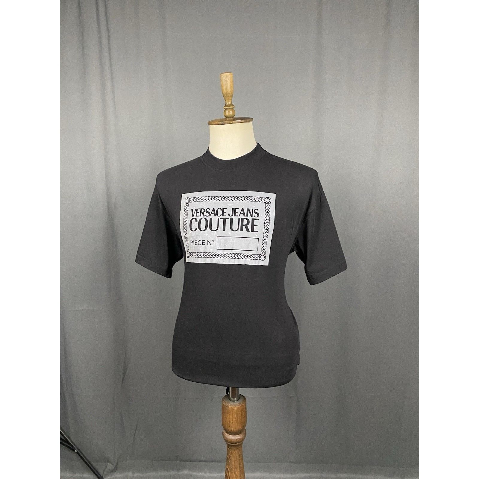Versace Versace Jeans Couture Men's Black Big Reflective Logo Oversi Size US M / EU 48-50 / 2 - 4 Thumbnail