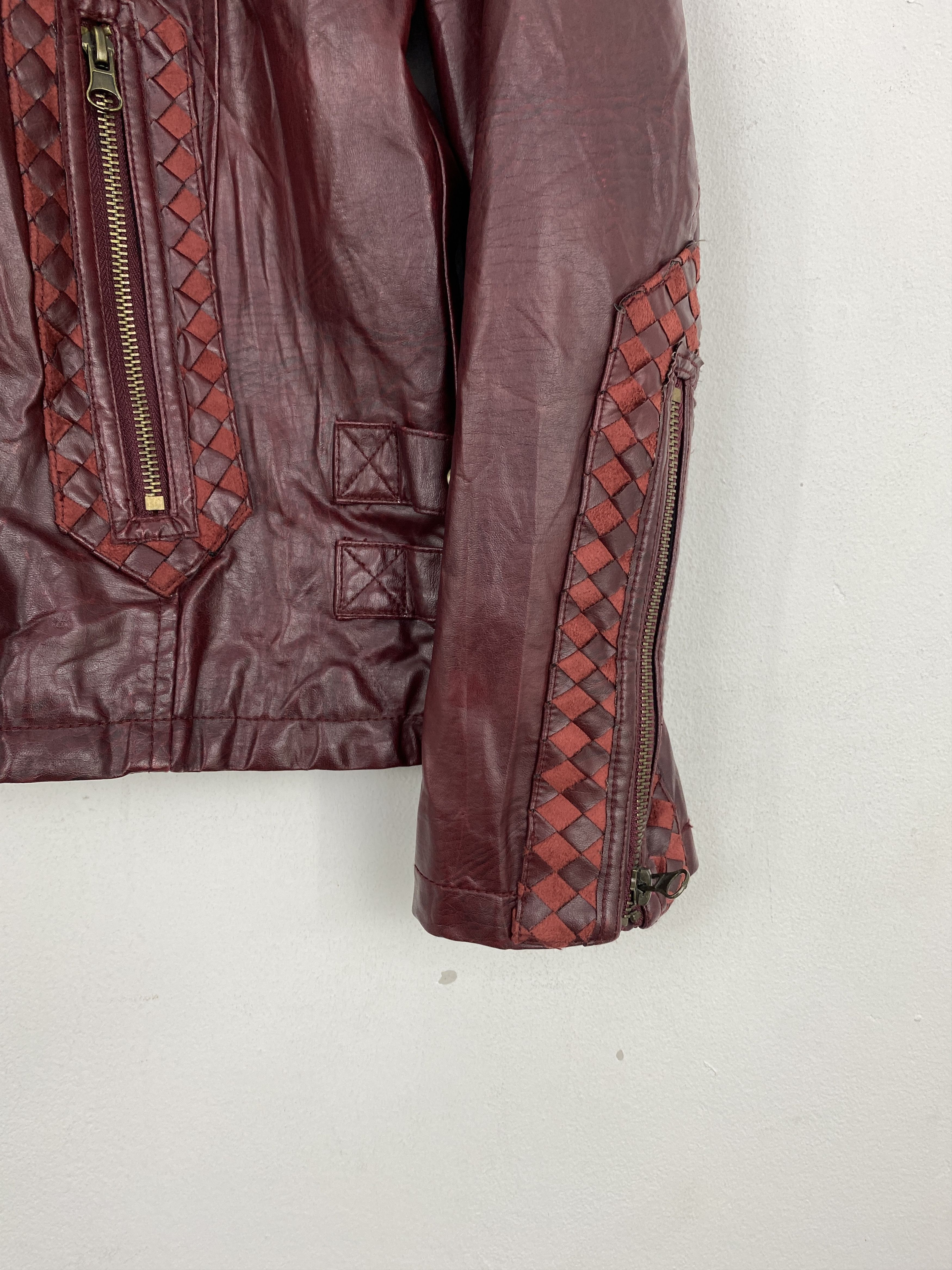 Japanese Brand × Vintage Vintage Japanese Avant Garde Leather Jacket Size US L / EU 52-54 / 3 - 10 Thumbnail