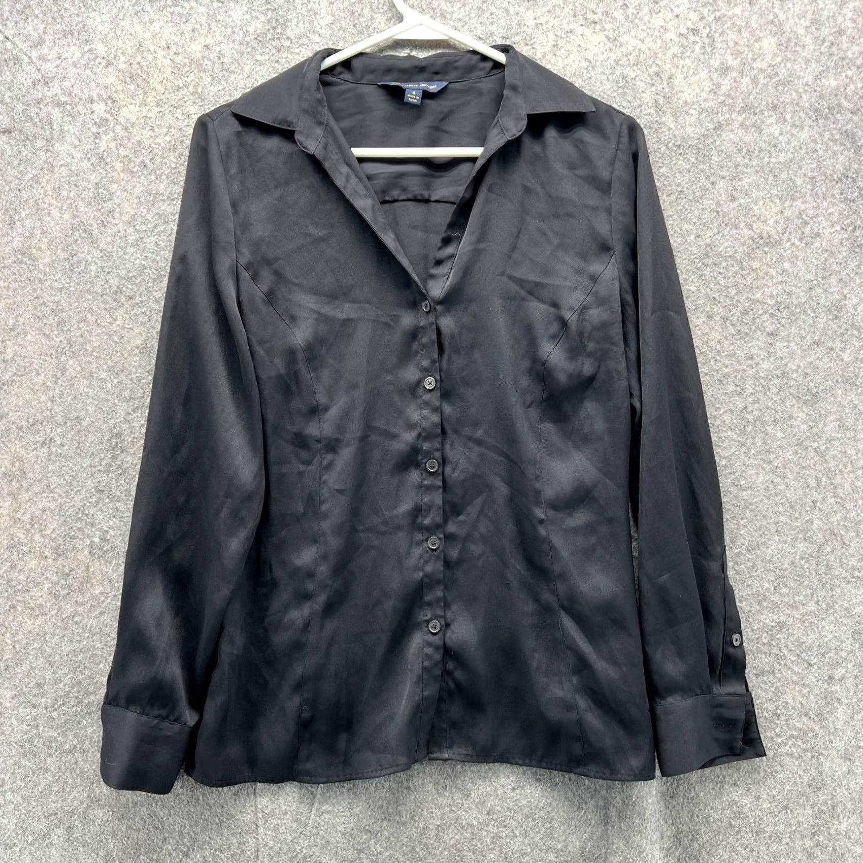 Brooks Brothers Brooks Brothers 346 Shirt Women 4 Ladies Black Casual Button Down Preppy Dress -Vintage Size S / US 4 / IT 40 - 2 Thumbnail