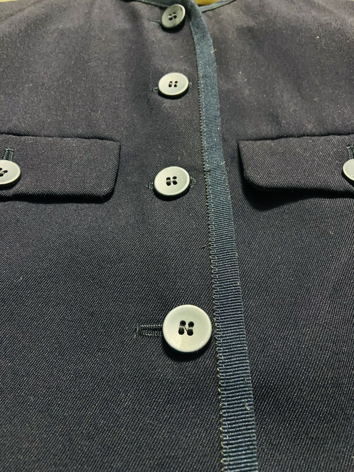 Emporio Armani Vintage 90s Emporio Armani Wool Cropped Jacket Size M / US 6-8 / IT 42-44 - 10 Thumbnail