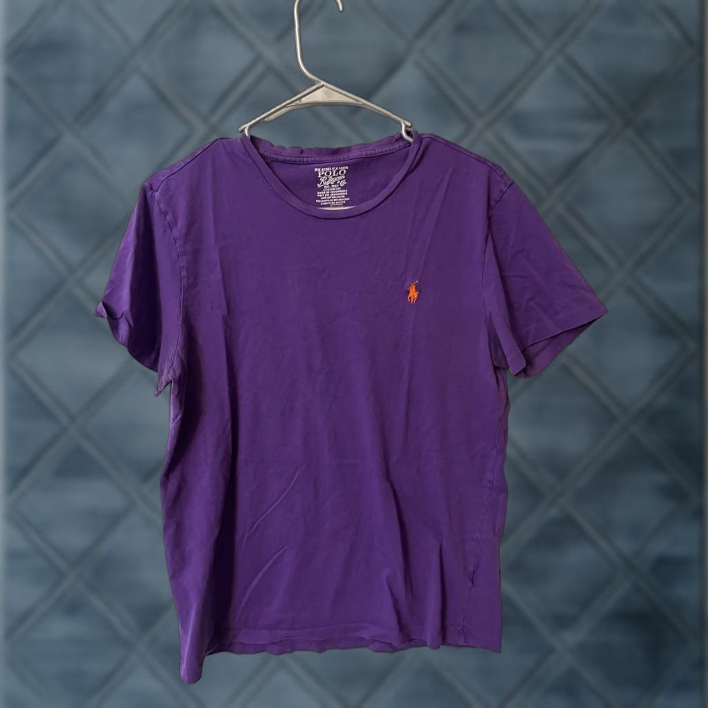 Polo Ralph Lauren VINTAGE Polo Ralph Lauren Polo Ralph Lauren T-Shirt Crew Neck Purple Medium Regular Fit Short Sleeve Logo Cotton Men Size US M / EU 48-50 / 2 - 1 Thumbnail