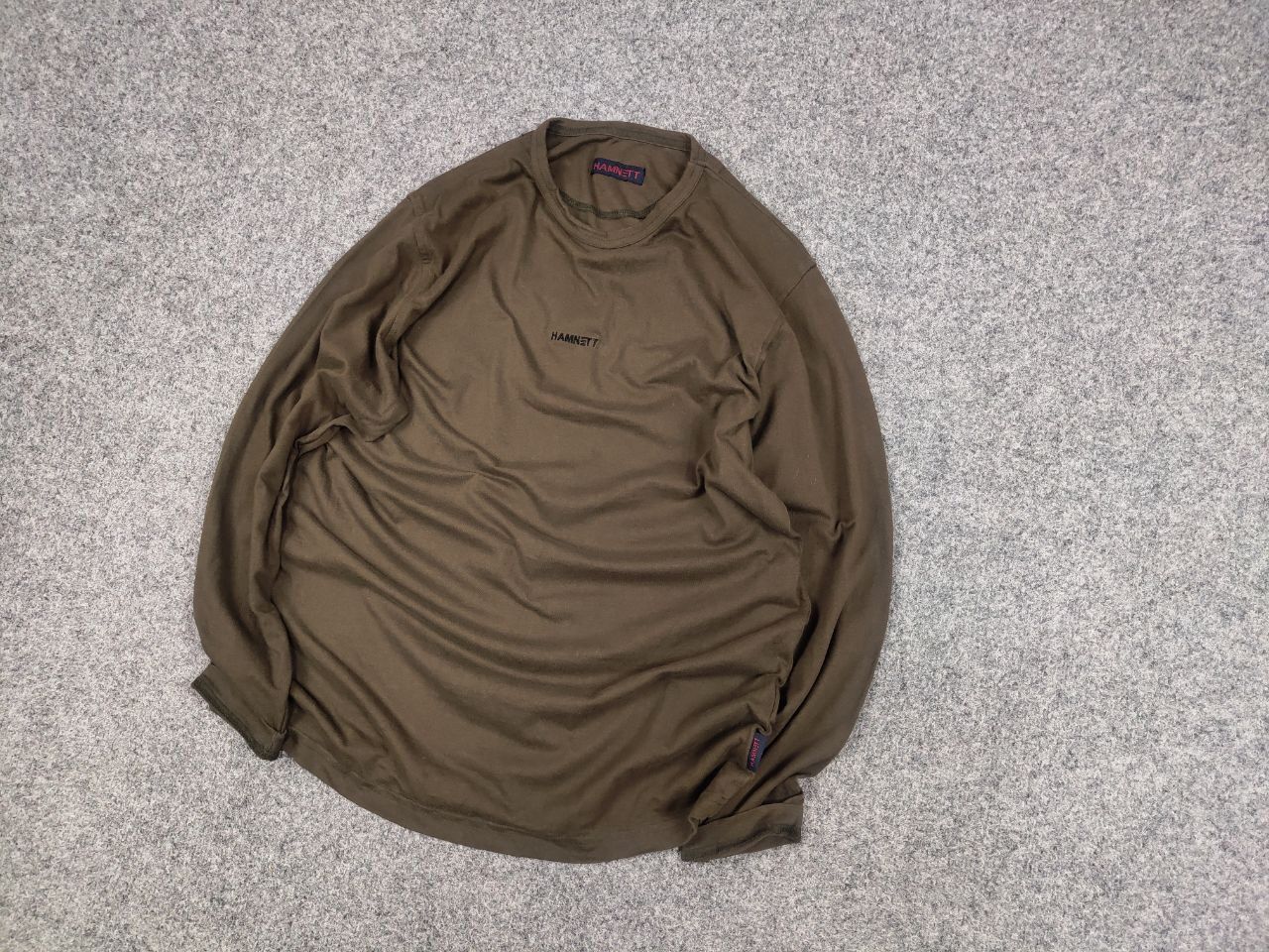 Katharine Hamnett London Katharine Hamnett Vintage long Sleeve Center Logo Olive Size US M / EU 48-50 / 2 - 3 Thumbnail