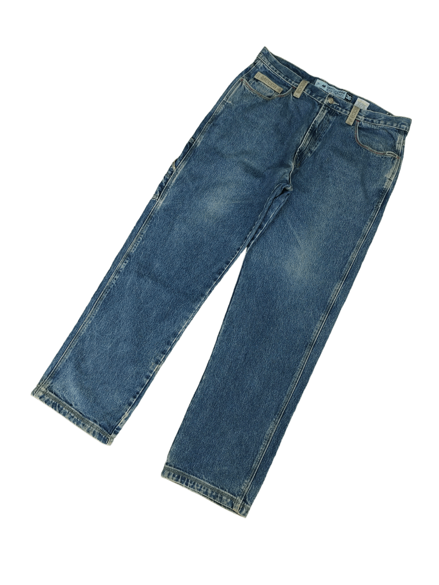 Mecca Vintage 90s Mecca Carpenter Wide Leg Denim Baggy Jeans Size US 36 / EU 52 - 1 Thumbnail