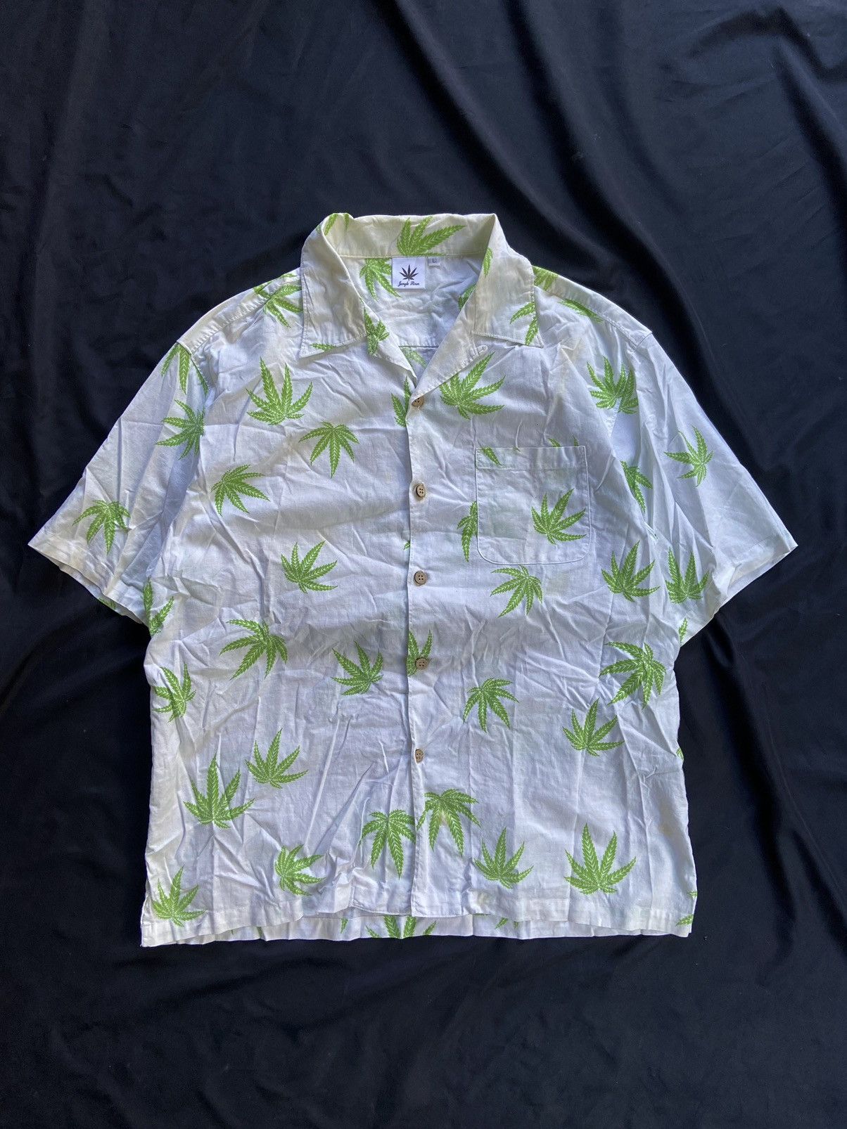 Beauty Beast MARIJUANA JUNGLE STORM BUTTON UP SHIRT Size US L / EU 52-54 / 3 - 1 Thumbnail