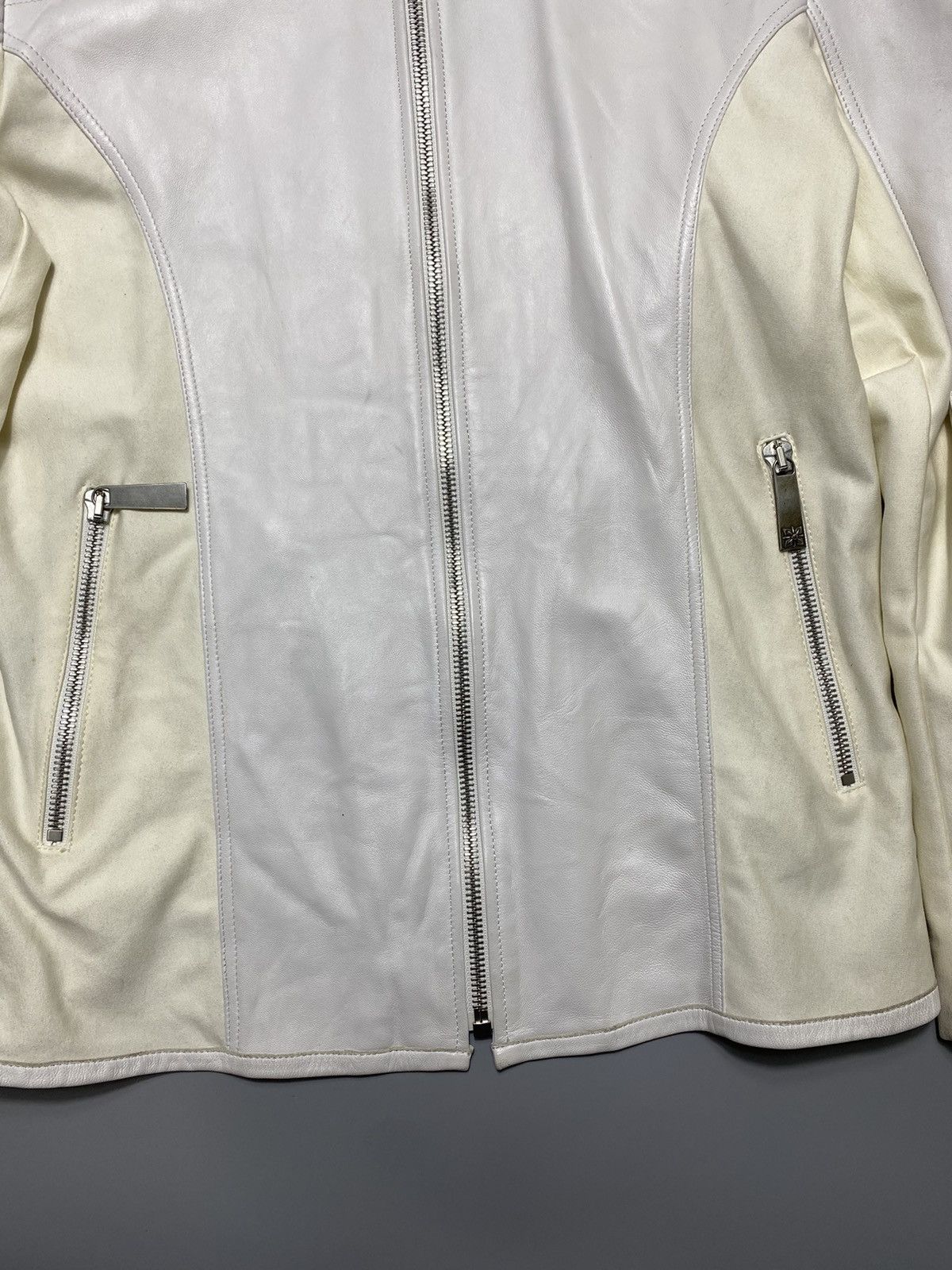 John Richmond 2019 Logo Patch Leather Jacket Size US L / EU 52-54 / 3 - 5 Thumbnail