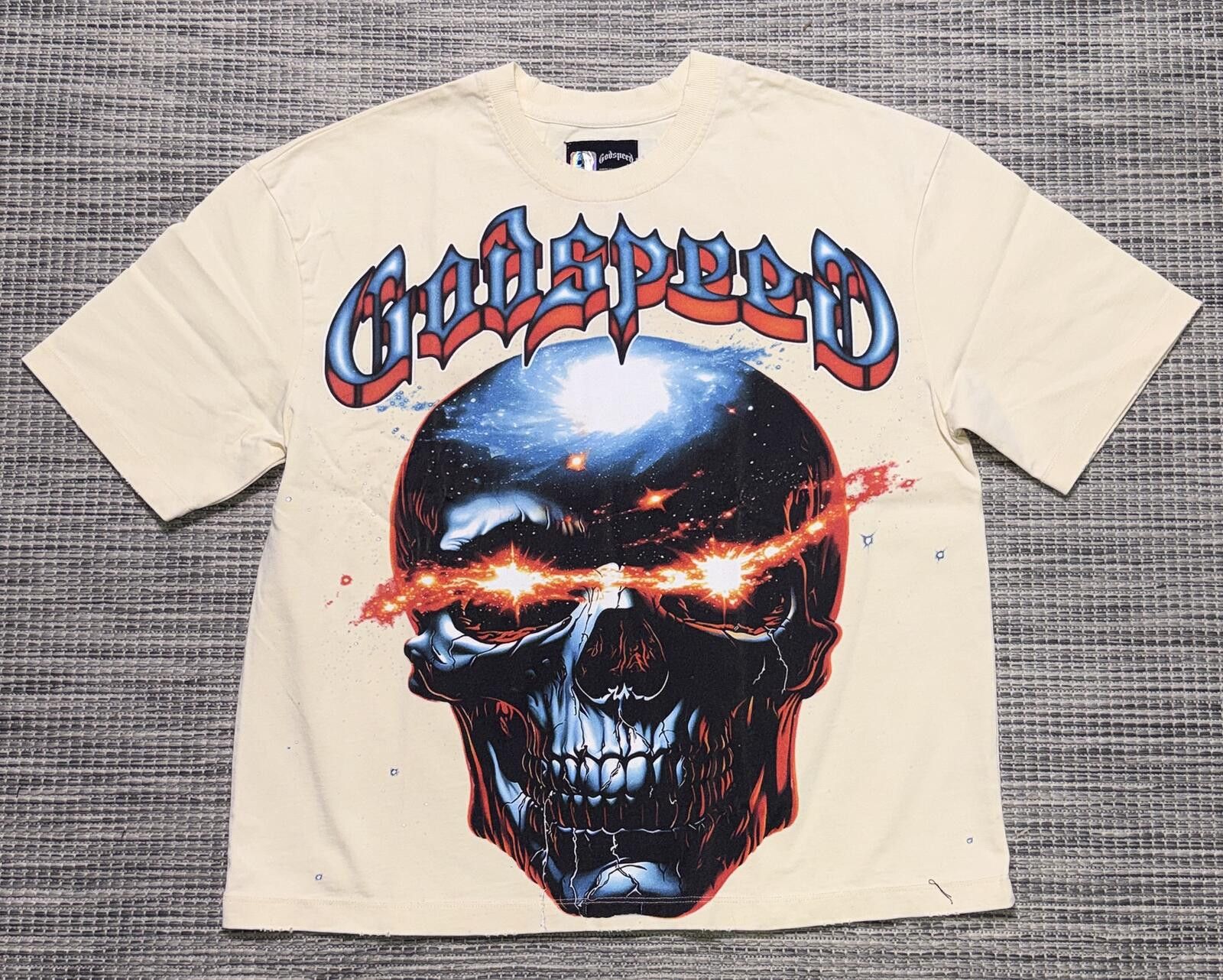 Godspeed Godspeed Bone Galaxsee Tee Size US S / EU 44-46 / 1 - 1 Thumbnail