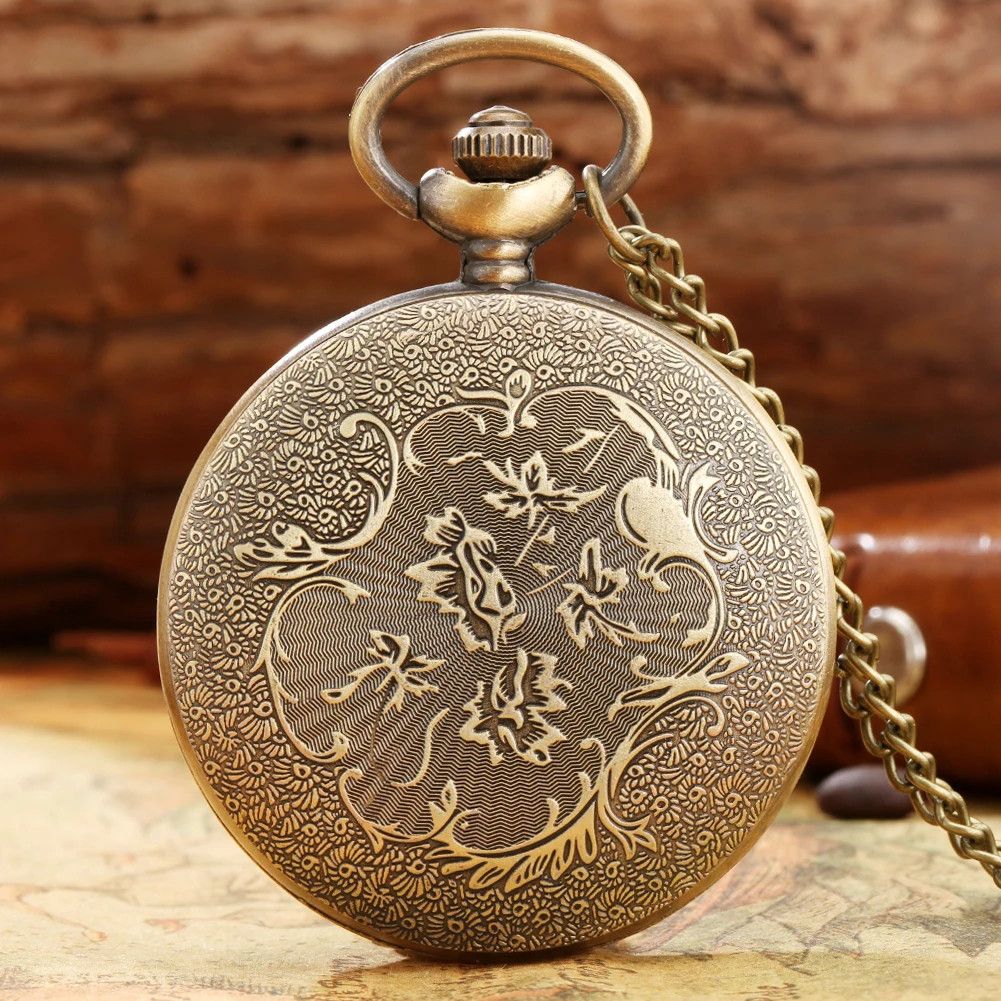 Other DAD Engraved Pocket Watch Quartz Pendant Necklace Daddy Gift Size ONE SIZE - 5 Thumbnail