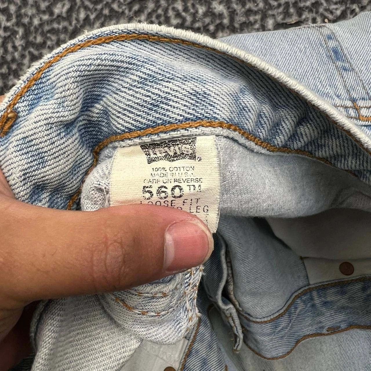 Levi's Vintage Levi's 560 Jeans 40x30 Loose Fit Denim Tapered Size US 40 / EU 56 - 8 Thumbnail