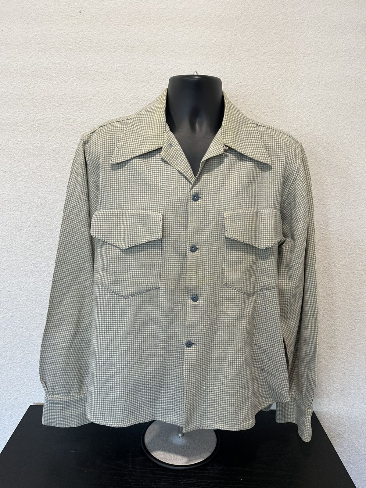 Vintage Vintage 80s wool button up plaid shirt Size US M / EU 48-50 / 2 - 1 Thumbnail