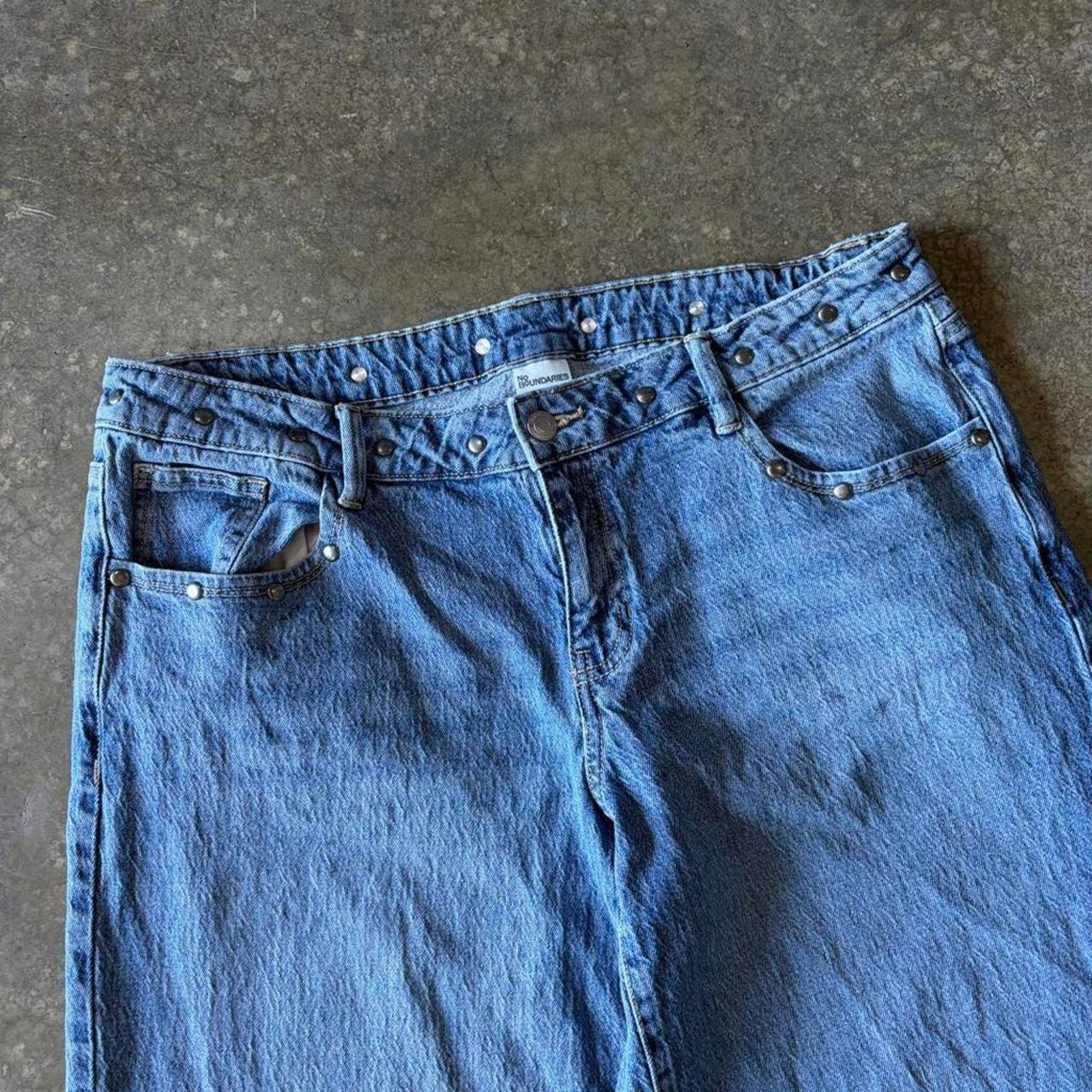 Vintage 2000s nobo wide leg baggy jeans Size US 32 / EU 48 - 3 Thumbnail