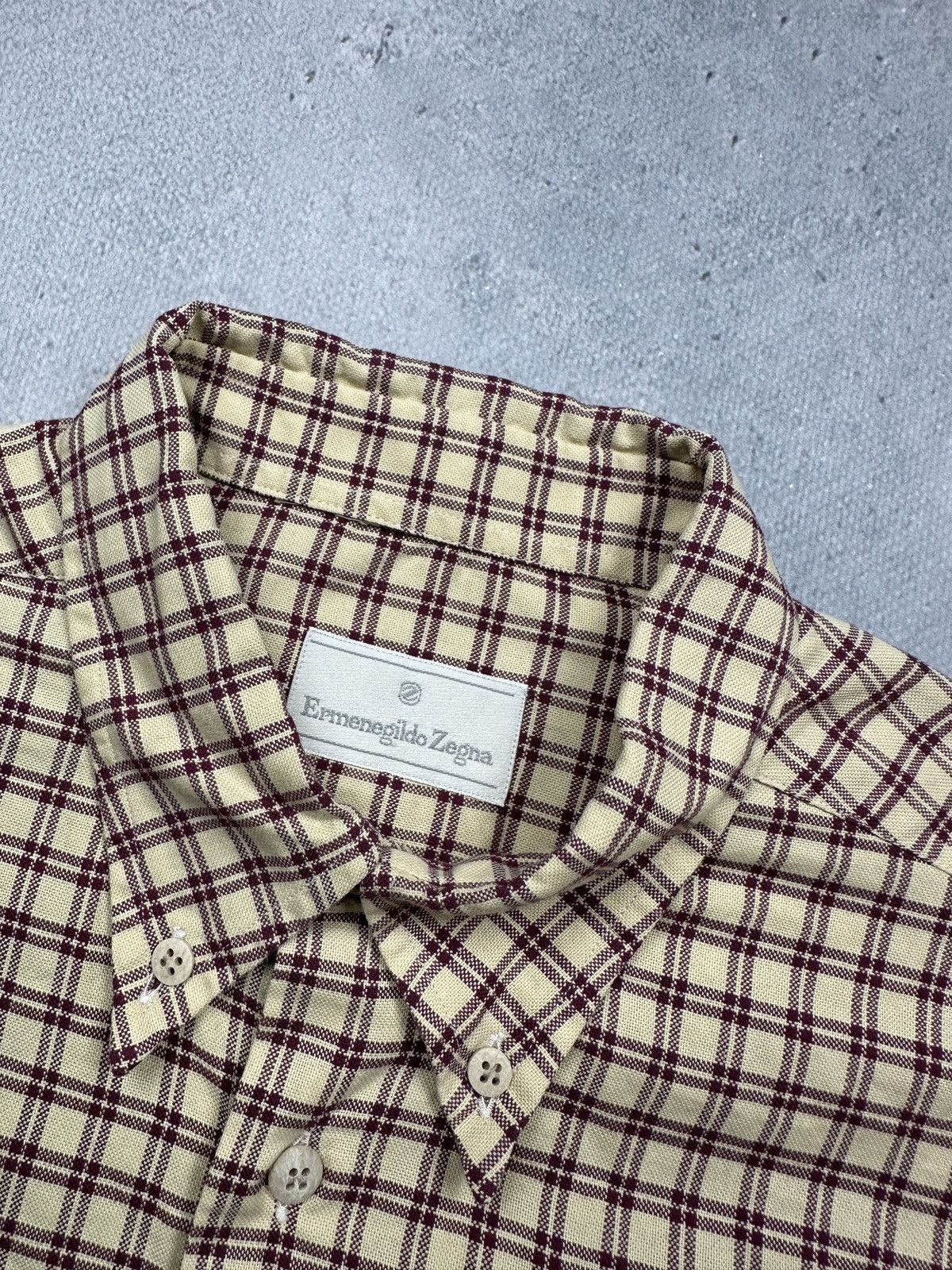 Ermenegildo Zegna Ermenegildo Zegna Luxury Designer Long Sleeve Cotton Shirt Size US XL / EU 56 / 4 - 4 Thumbnail