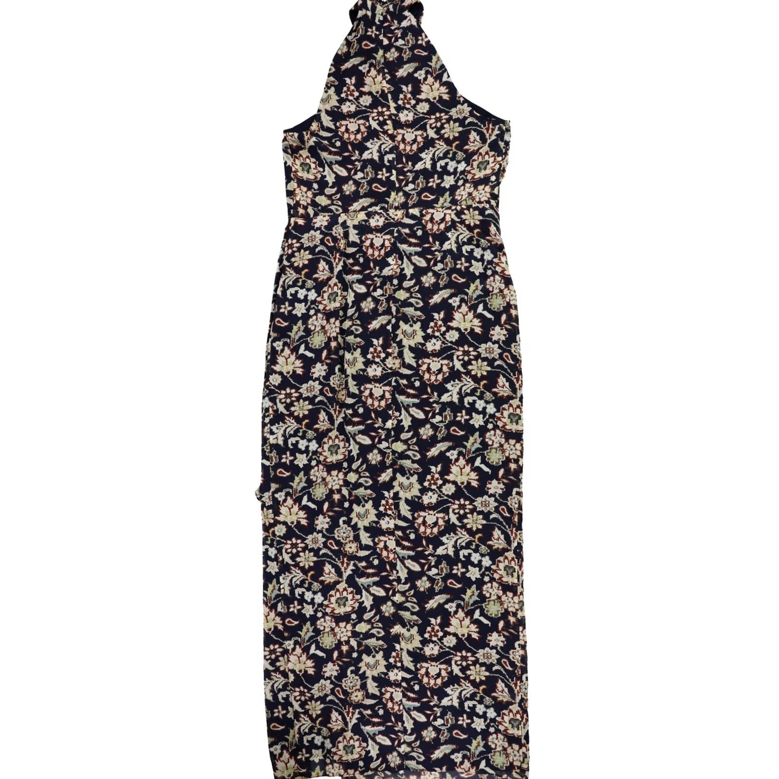 Ralph Lauren Ralph Lauren Womens Floral Evening Maxi Dress navy 14 Size XL / US 12-14 / IT 48-50 - 2 Thumbnail