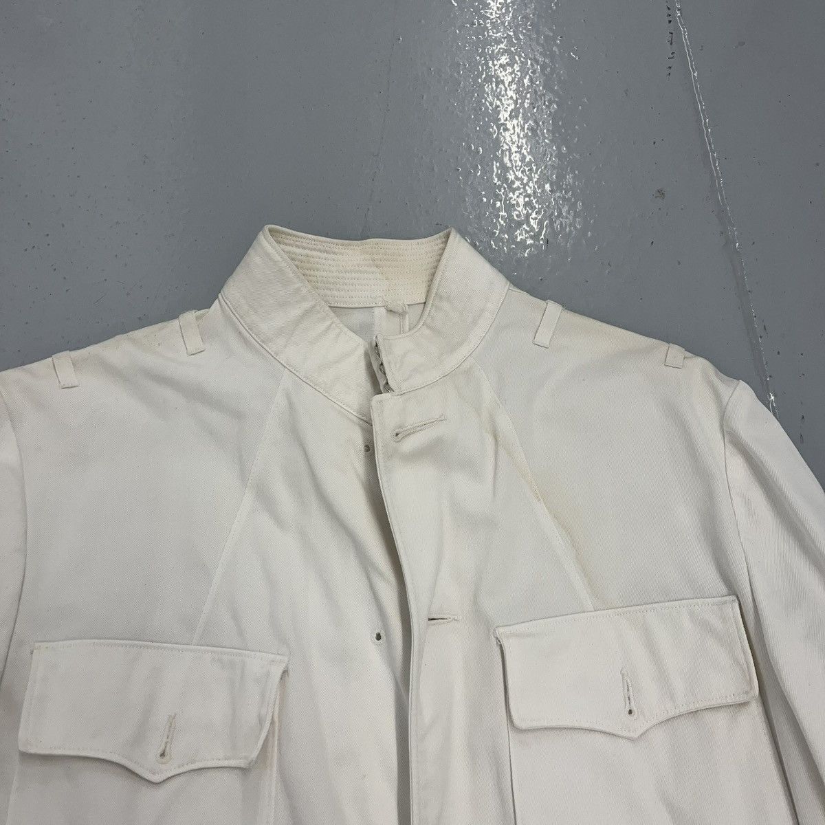 Other Vintage WW2 US Navy White Service Dress Shirt Jacket Size US S / EU 44-46 / 1 - 2 Thumbnail