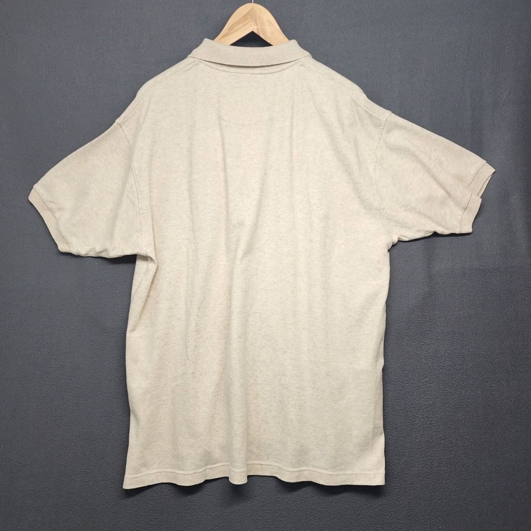 Croft & Barrow VINTAGE Croft & Barrow Polo Shirt Mens L 100% Cotton Short Sleeve Cream Collared Pullover 28in 3/4 Sleeve Soft Size US L / EU 52-54 / 3 - 2 Thumbnail