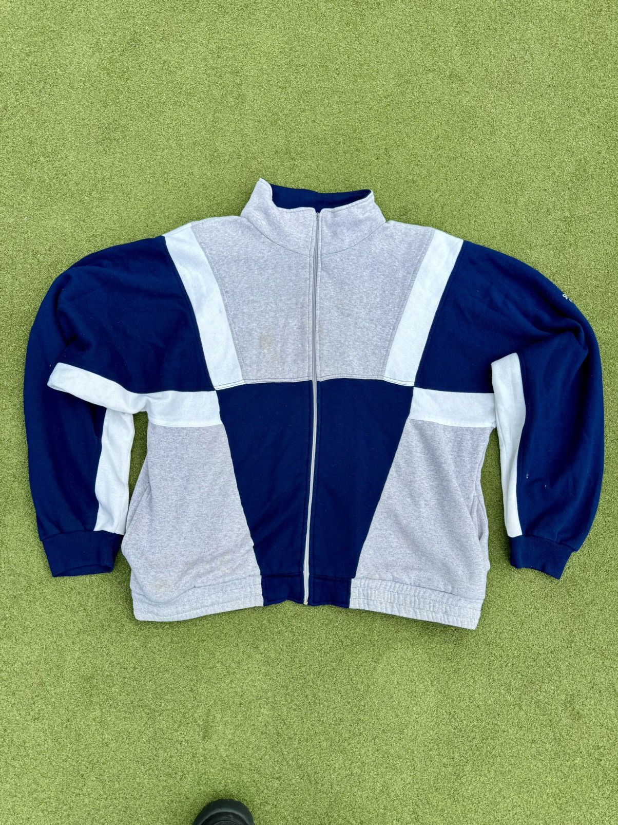 Spalding × Vintage Vintage 90’s Spalding Retro Sweater Sweatshirt Track Jacket Size US XL / EU 56 / 4 - 3 Thumbnail
