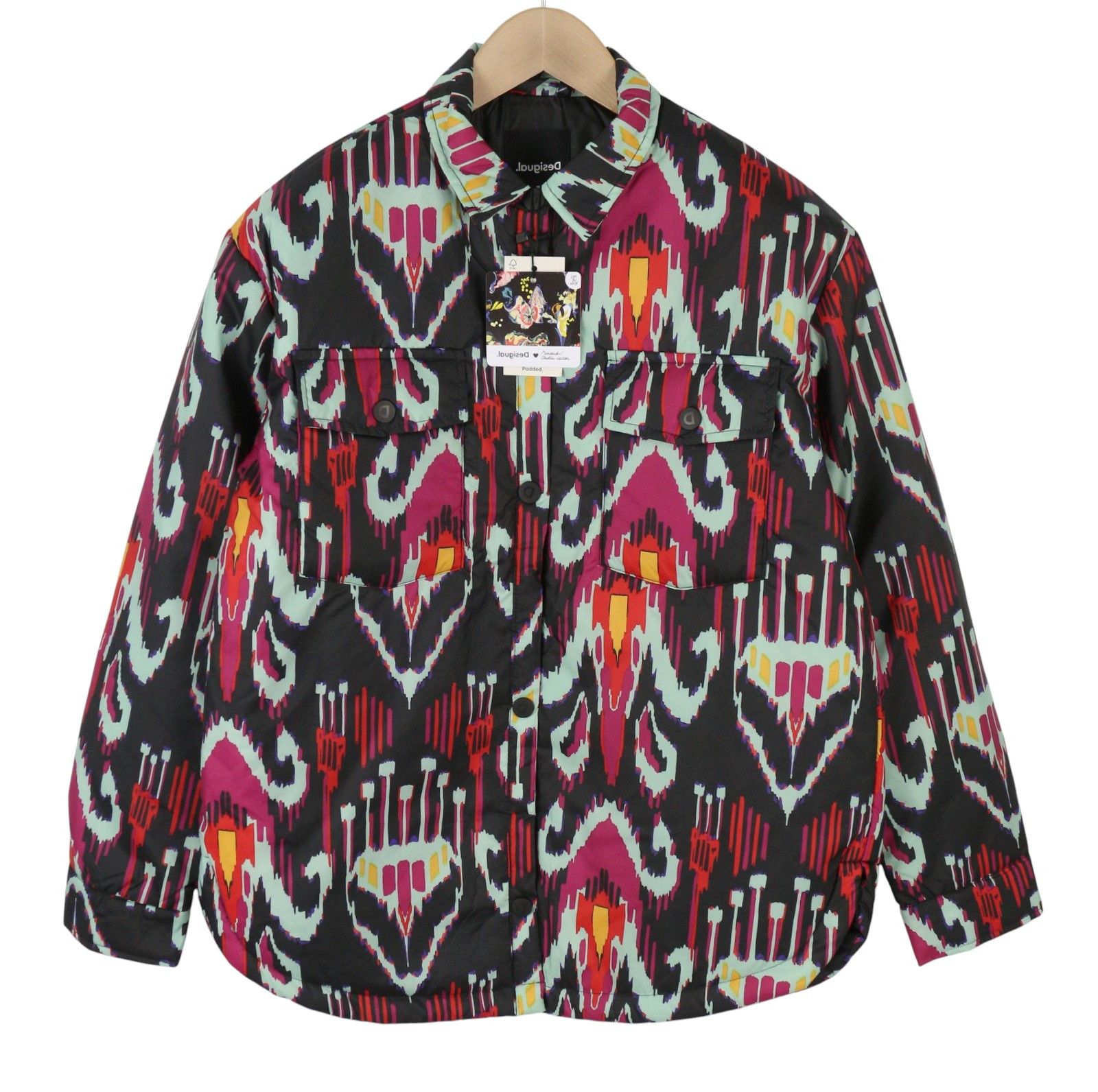 Desigual ELIOT M Colourful Abstract Pattern Padded Jacket 88470 Size M / US 6-8 / IT 42-44 - 1 Thumbnail