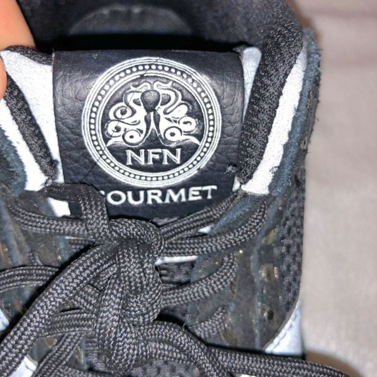 Gourmet NFN Gourmet Black High Top Fashion Sneakers | Sz 8.5 Size US 8.5 / IT 38.5 - 3 Thumbnail