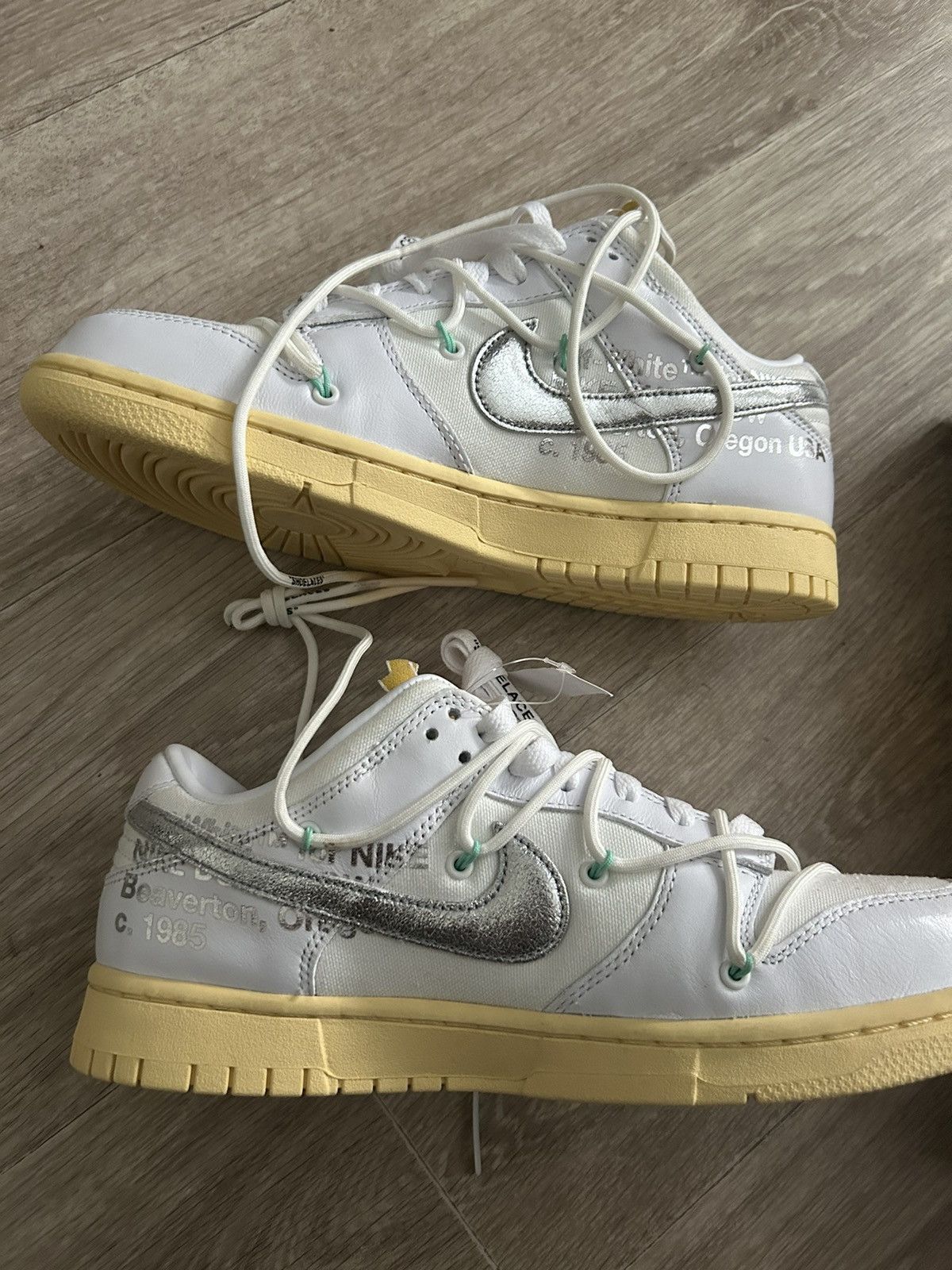 Nike × Off-White Nike Dunk x Off-White Lot 01/50 Size US 9 / EU 42 - 6 Thumbnail