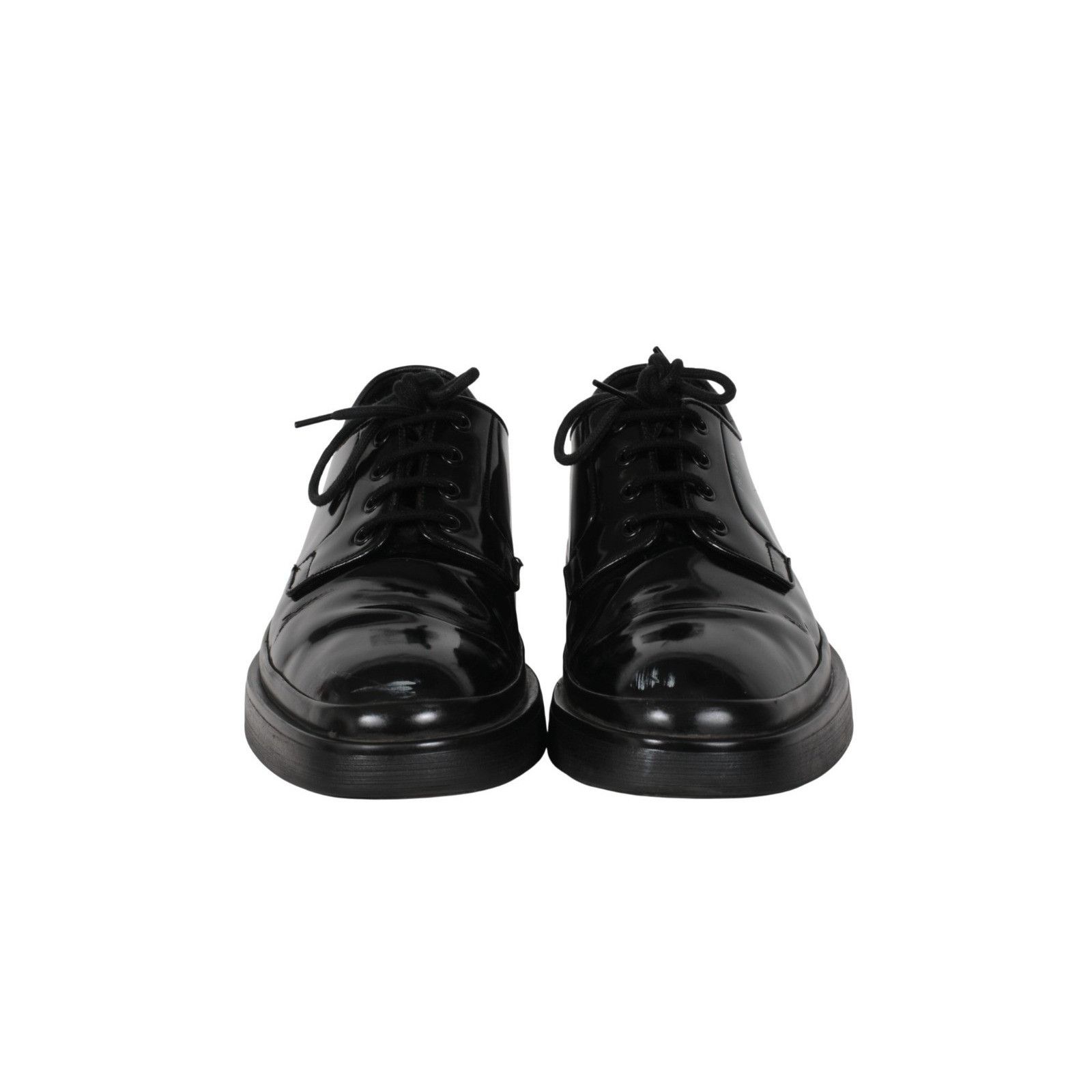 Prada Black Leather Oxford Chunky Derby - 02631 Size US 10.5 / EU 43-44 - 16 Thumbnail