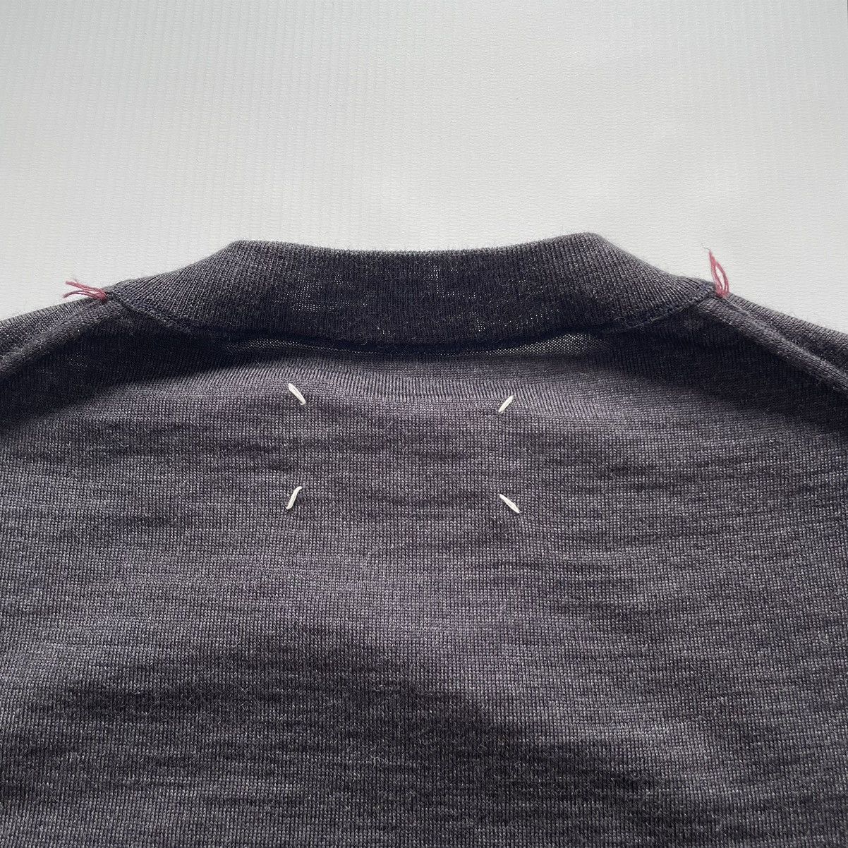 Maison Margiela A/W 23 Gray Wool Inside Out Seam Sweater Size US M / EU 48-50 / 2 - 14 Thumbnail