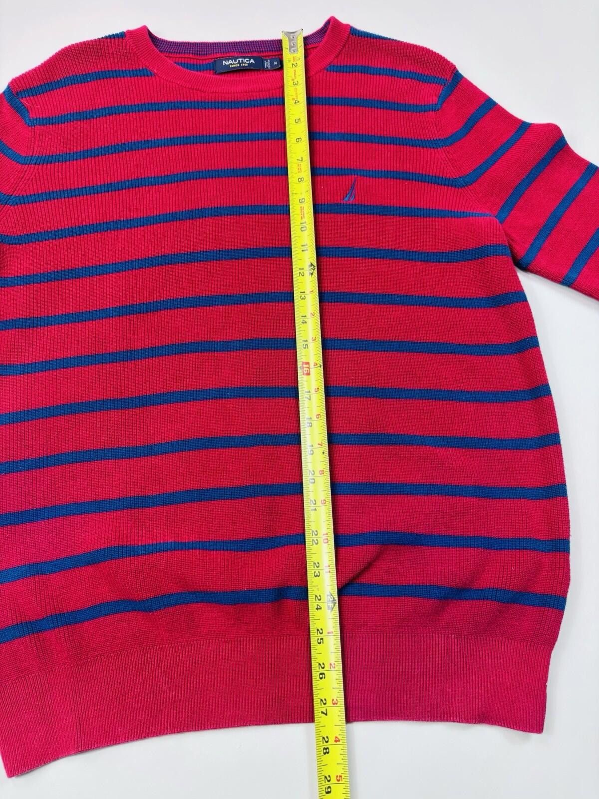 Nautica Nautica Men’s Striped Crewneck Pullover Sweater Size M Size US M / EU 48-50 / 2 - 8 Thumbnail