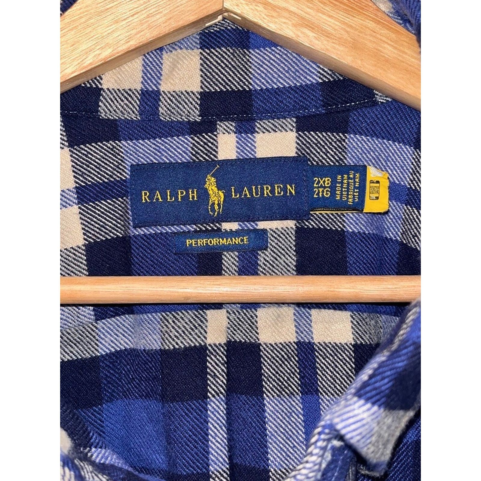 Polo Ralph Lauren Polo Ralph Lauren Plaid Button Down Shirt 2XB Flannel EUC Size US XXL / EU 58 / 5 - 4 Thumbnail
