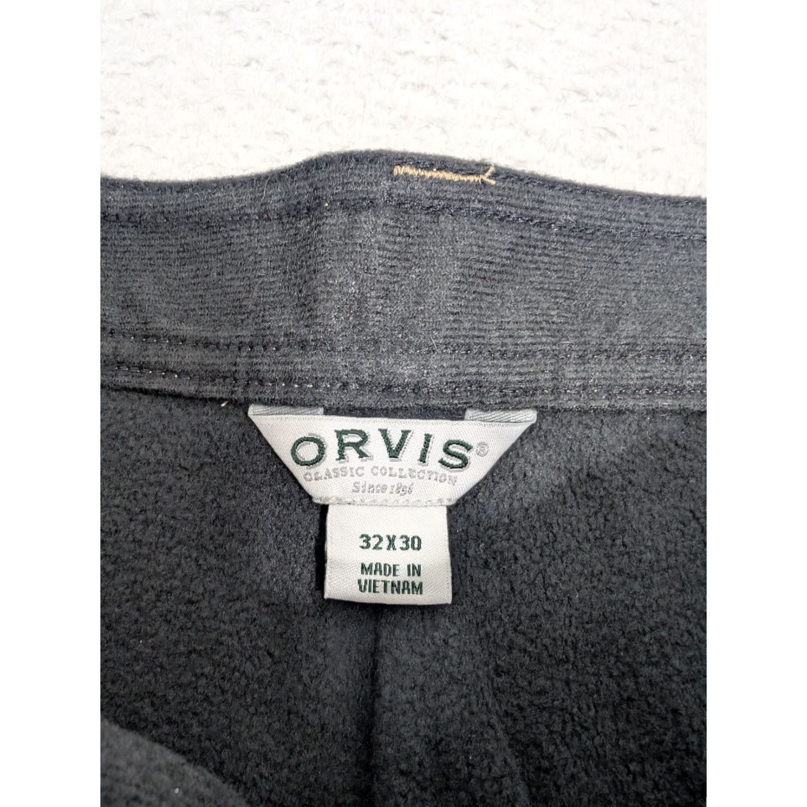 Orvis Orvis Mens Cargo Pants Khaki Fleece Lined Tech Stretch Nylon Spandex 32x30 Straight Regular Casual Travel Outdoor Size US 32 / EU 48 - 2 Thumbnail