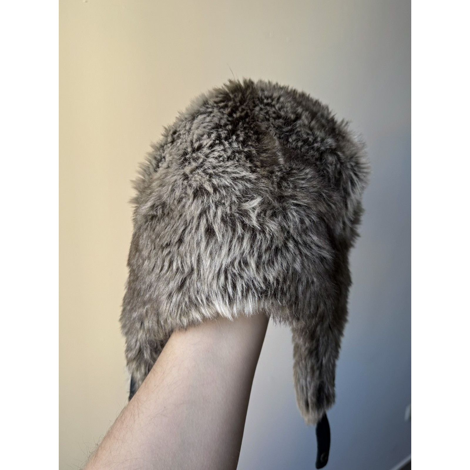 Japanese Brand × Vintage Crazy Y2k Mohair Fuzzy Hat Ushanka Punk Winter Size ONE SIZE - 3 Thumbnail