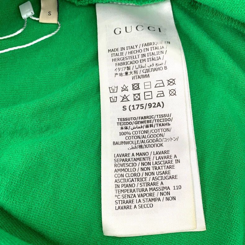 Gucci Gucci Green letter printed round-neck cotton short-sleeved Size US S / EU 44-46 / 1 - 6 Thumbnail