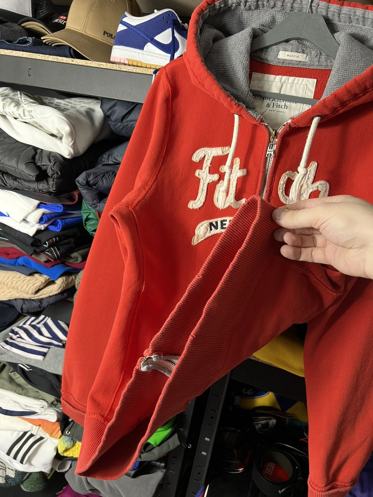 Abercrombie & Fitch Abercrombie & Fitch Vintage Full-Zip Hoodie – Size XL Size US XL / EU 56 / 4 - 5 Thumbnail