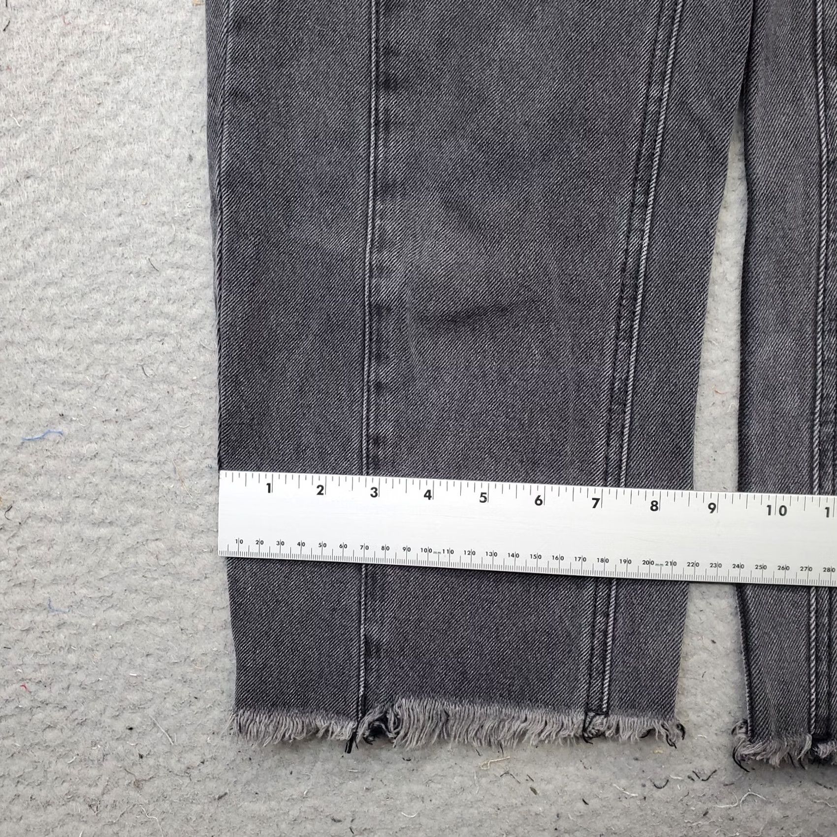 Levi's Levi's We The Free Baggy Jeans Women Size 24 Black Denim High Rise Elastic Waistband 5-Pocket Straight Inseam 23" Size 42" / US 20 - 5 Thumbnail