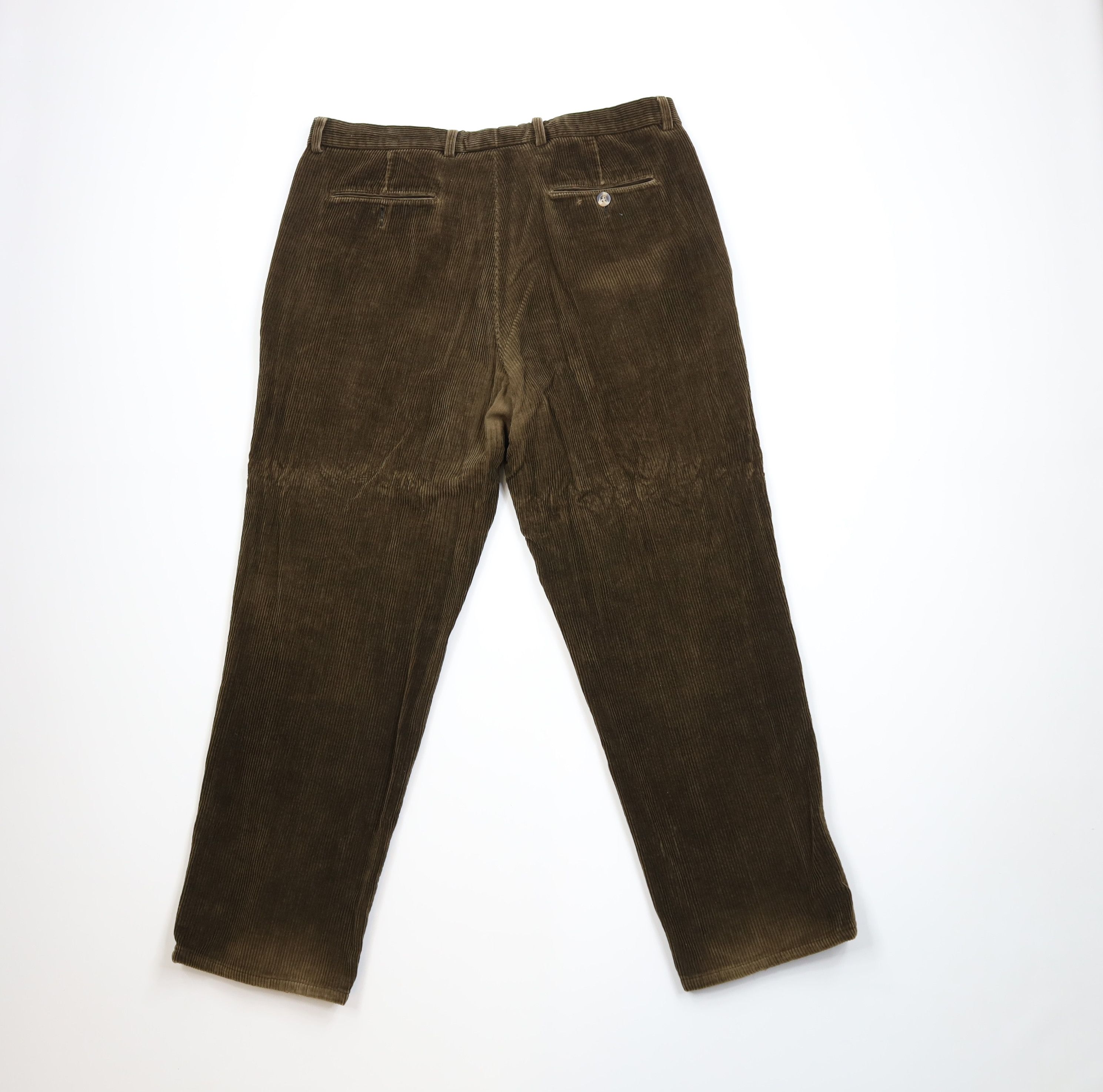 Vintage Vintage 90s Streetwear Wide Leg Corduroy Chino Pants Brown Size US 40 / EU 56 - 12 Thumbnail