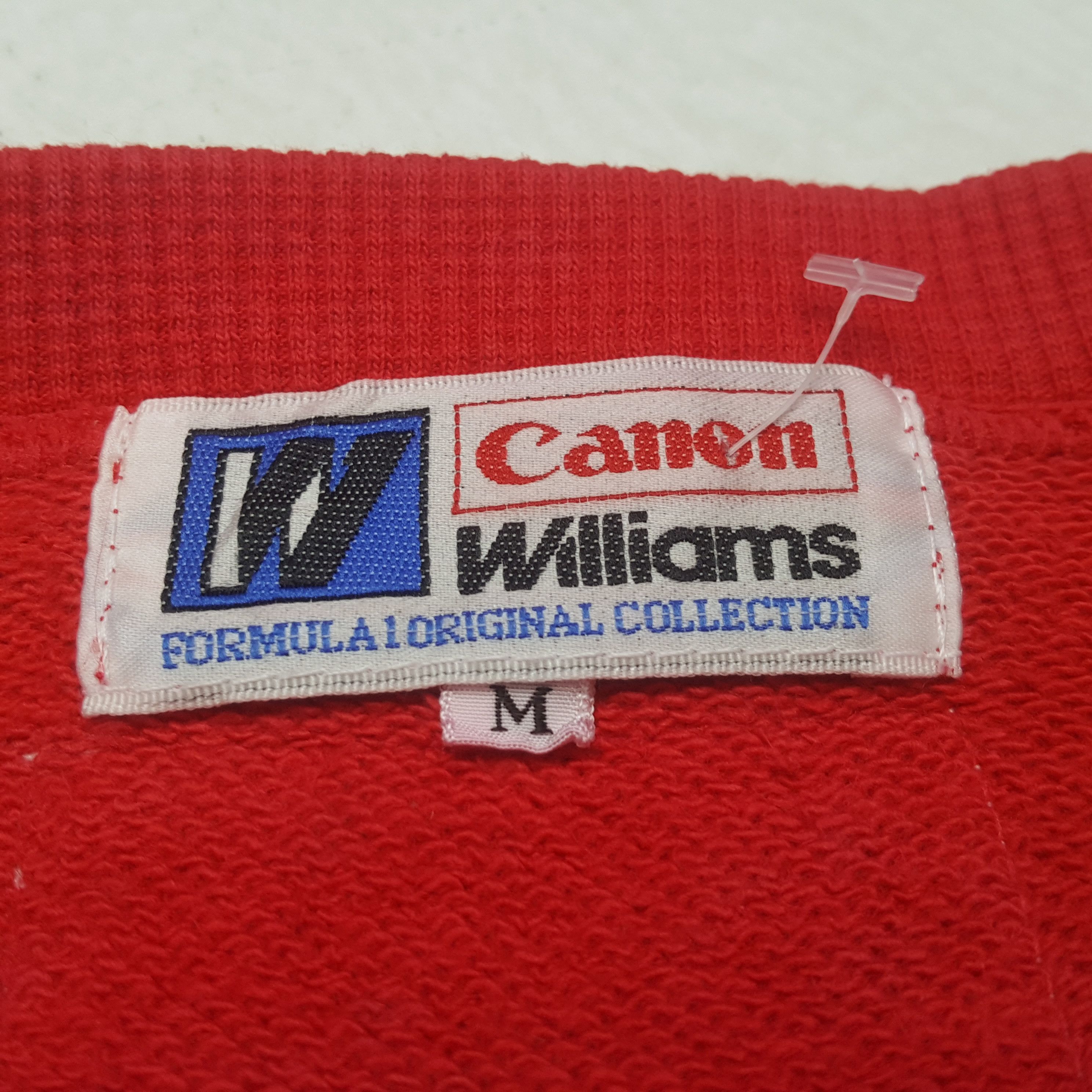Canon × Vintage Vintage CANON WILLIAMS F1 Racing Team Sweatshirt C295N6 Size US M / EU 48-50 / 2 - 5 Thumbnail