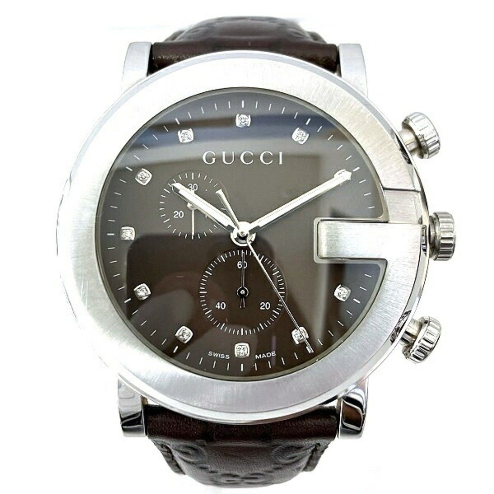 image of Gucci G Chrono 101M Quartz Watch Men's in Brown