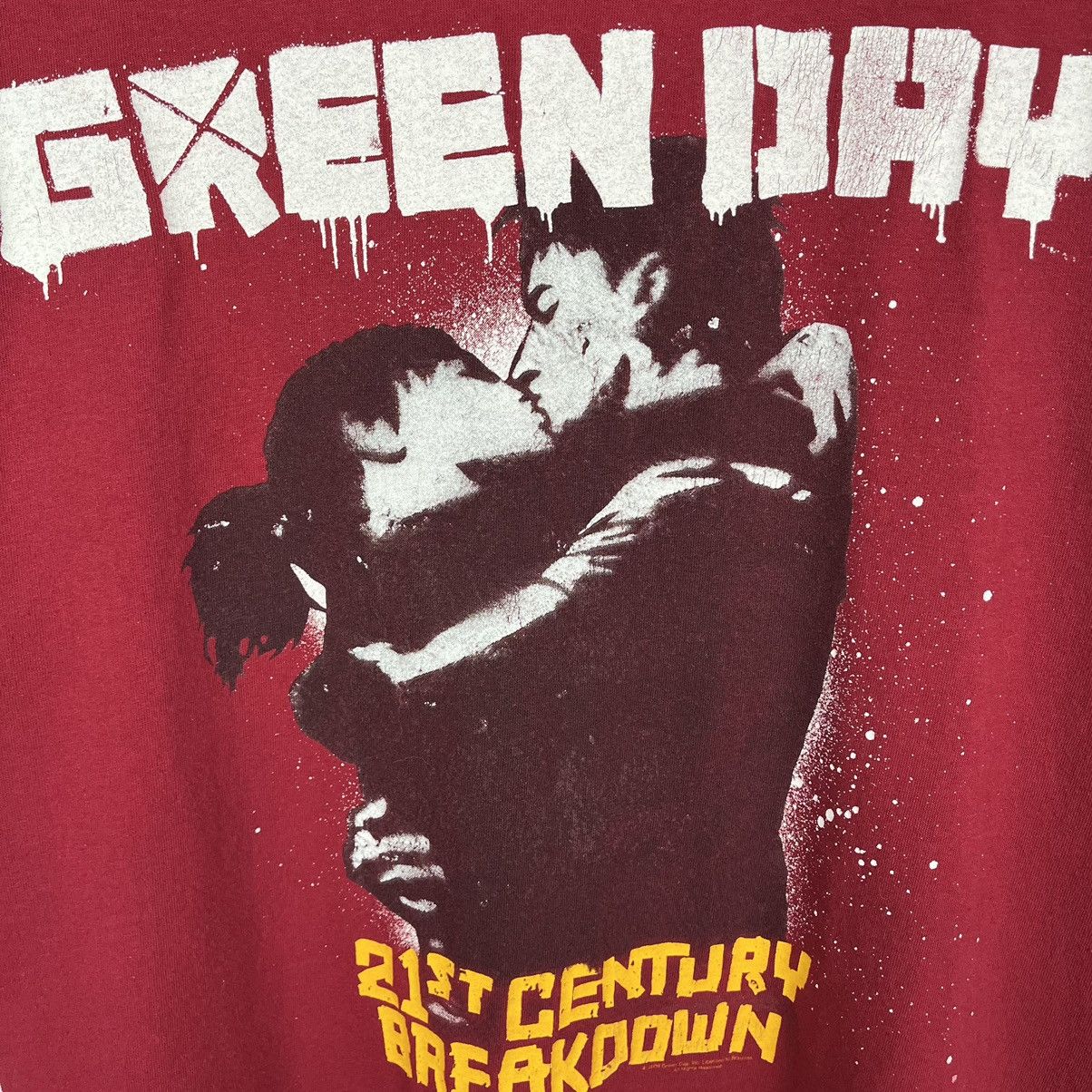 Band Tees Vintage Green Day 21st Century Breakdown rock tour tee 2009 Size US L / EU 52-54 / 3 - 6 Thumbnail