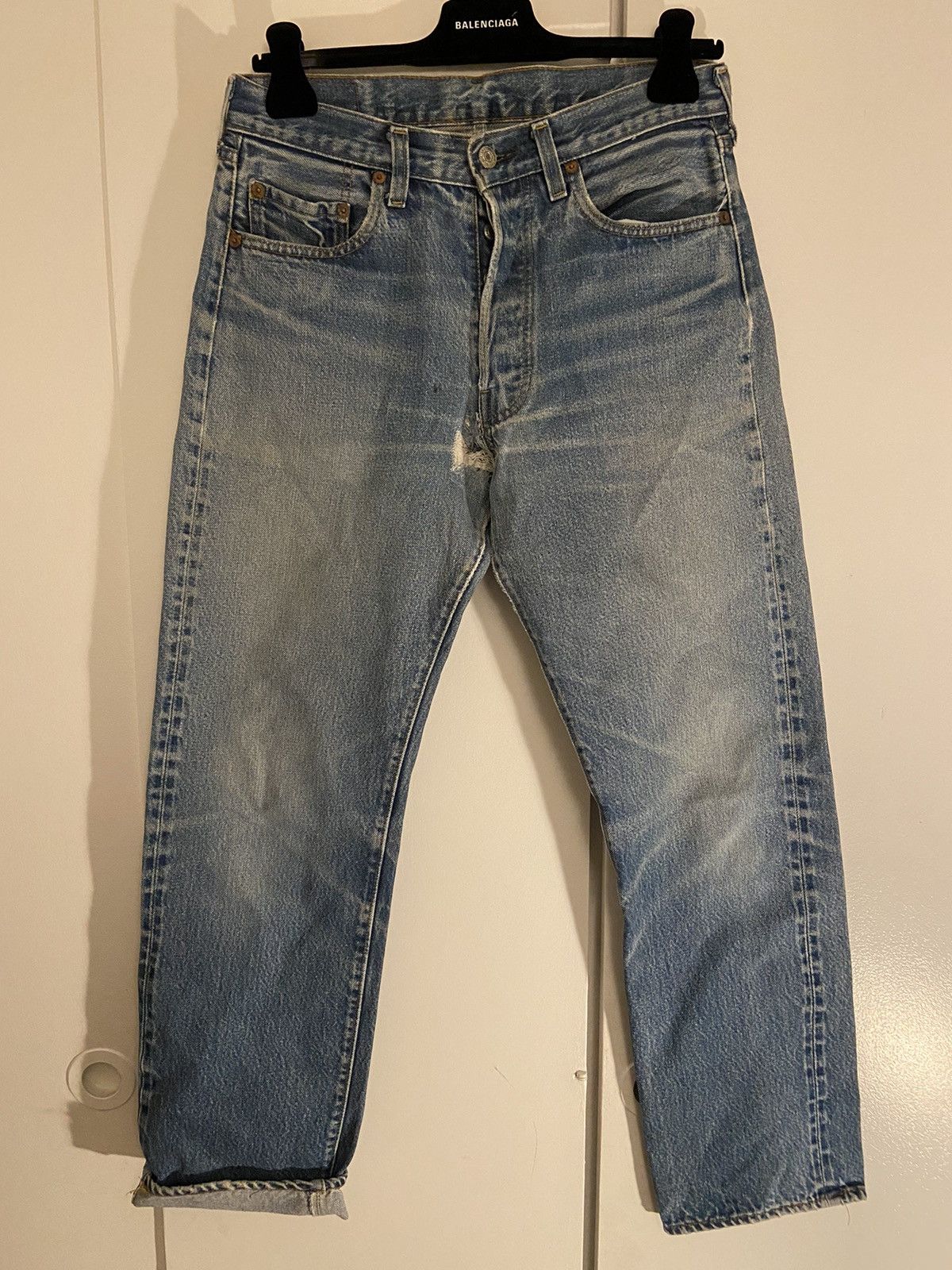 image of Levis x Levis Vintage Clothing Redline Selvedge Levi’S 501 in Blue, Men's (Size 30)