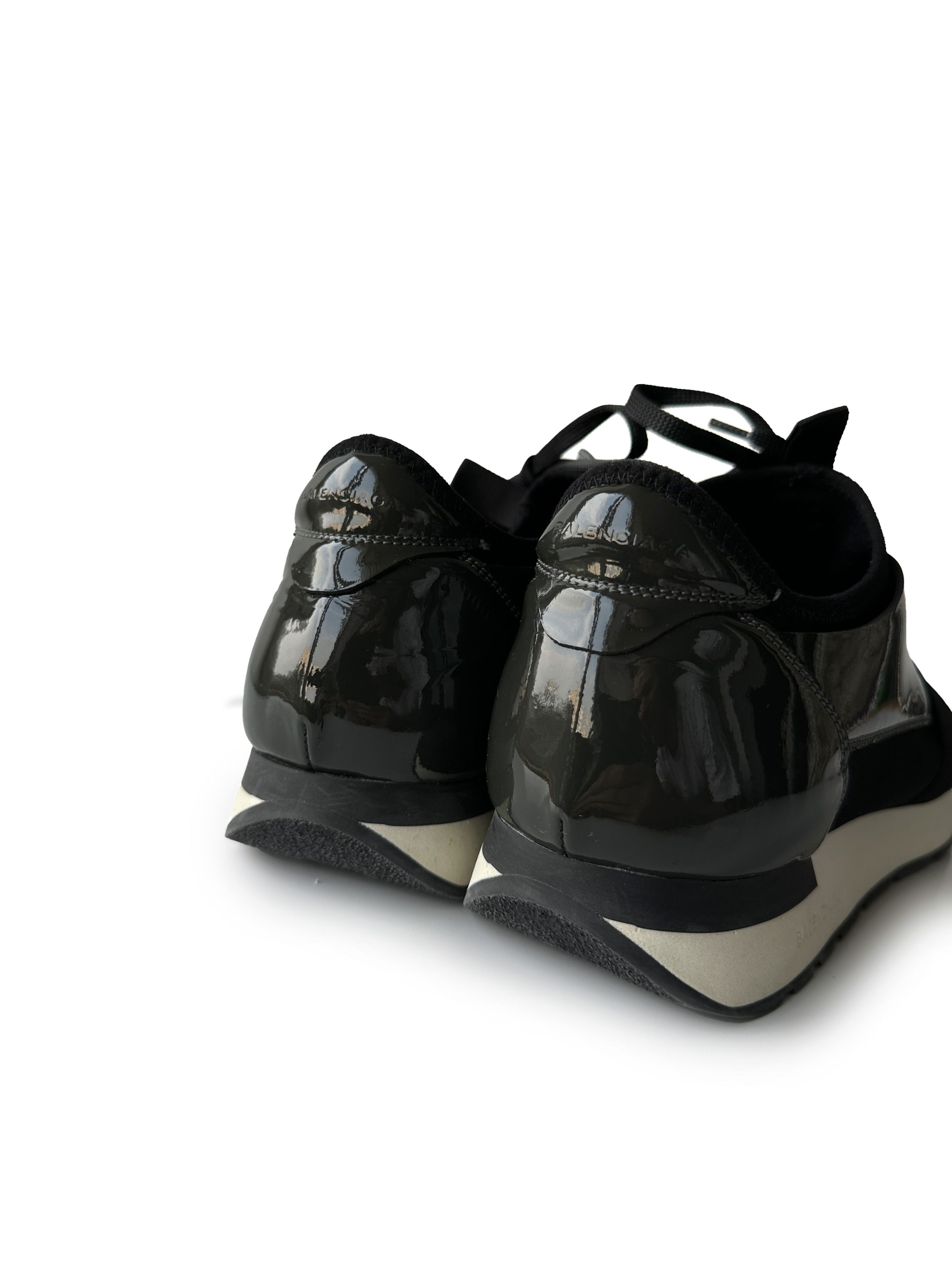 Balenciaga Balenciaga Race Runner olive/black sneakers Size US 11.5 / EU 44-45 - 3 Thumbnail