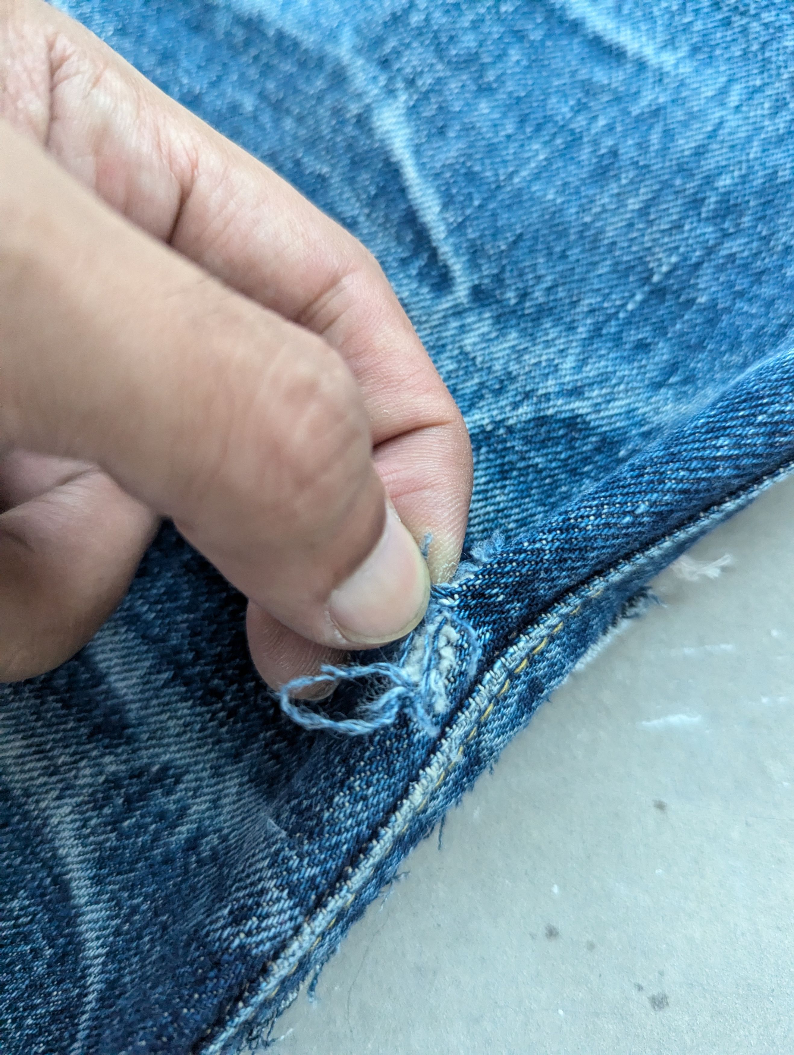 Japanese Brand × Sugar Cane OPEN ORDER 🔥 Vintage Sugar Cane Selvedge Distressed Denim Size US 32 / EU 48 - 19 Thumbnail