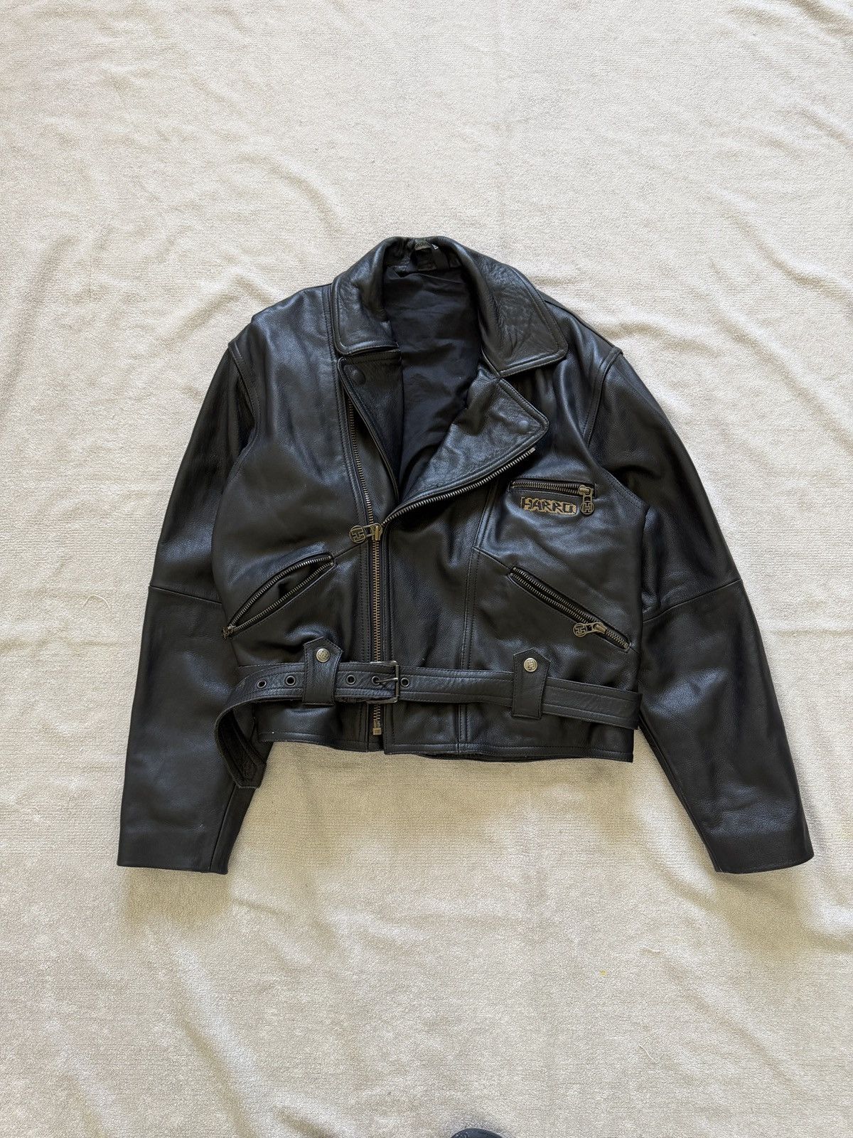 Avirex Vintage biker leather jacket cropped balenciaga style 2000s Size US M / EU 48-50 / 2 - 1 Thumbnail